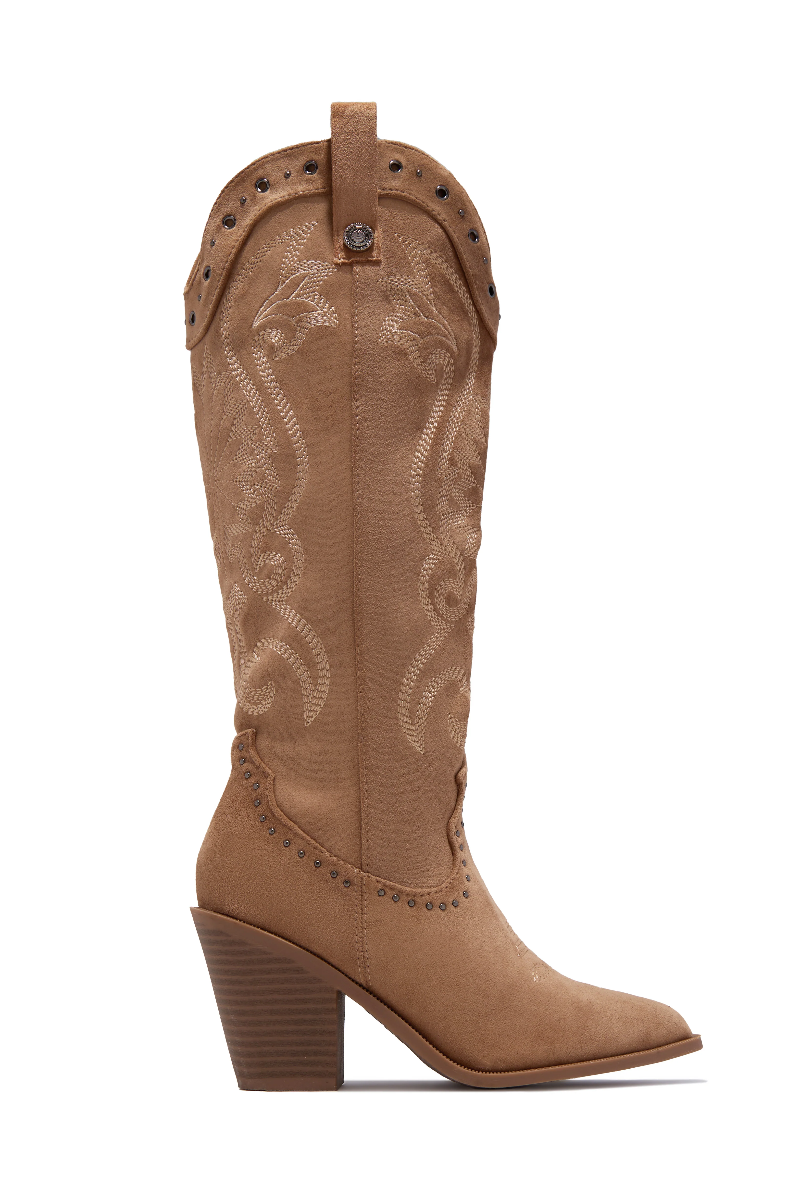 Festival Season Cowgirl Boots - Camel Suede - Image 5