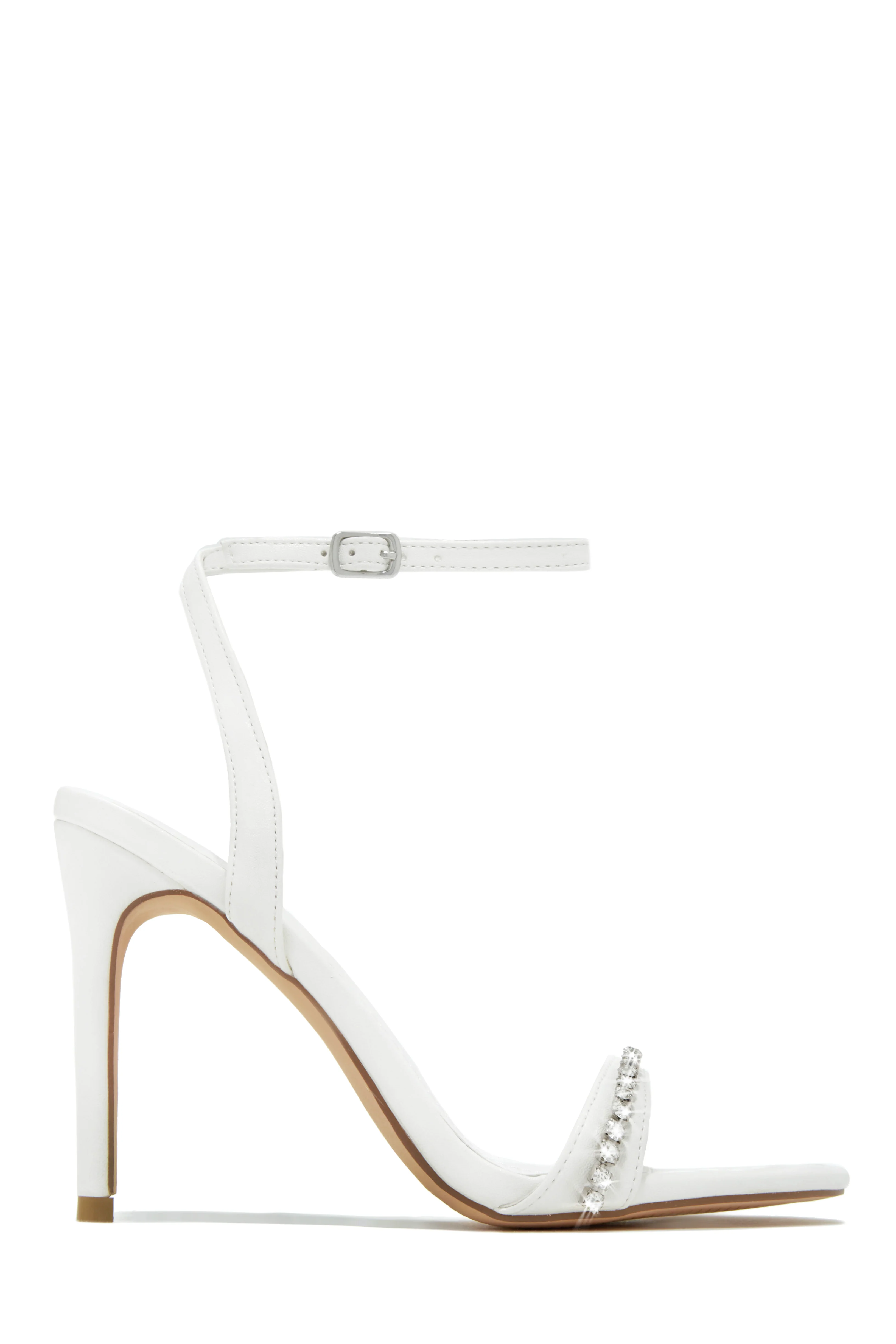 First Date Ankle Strap High Heels - Pink - Image 9
