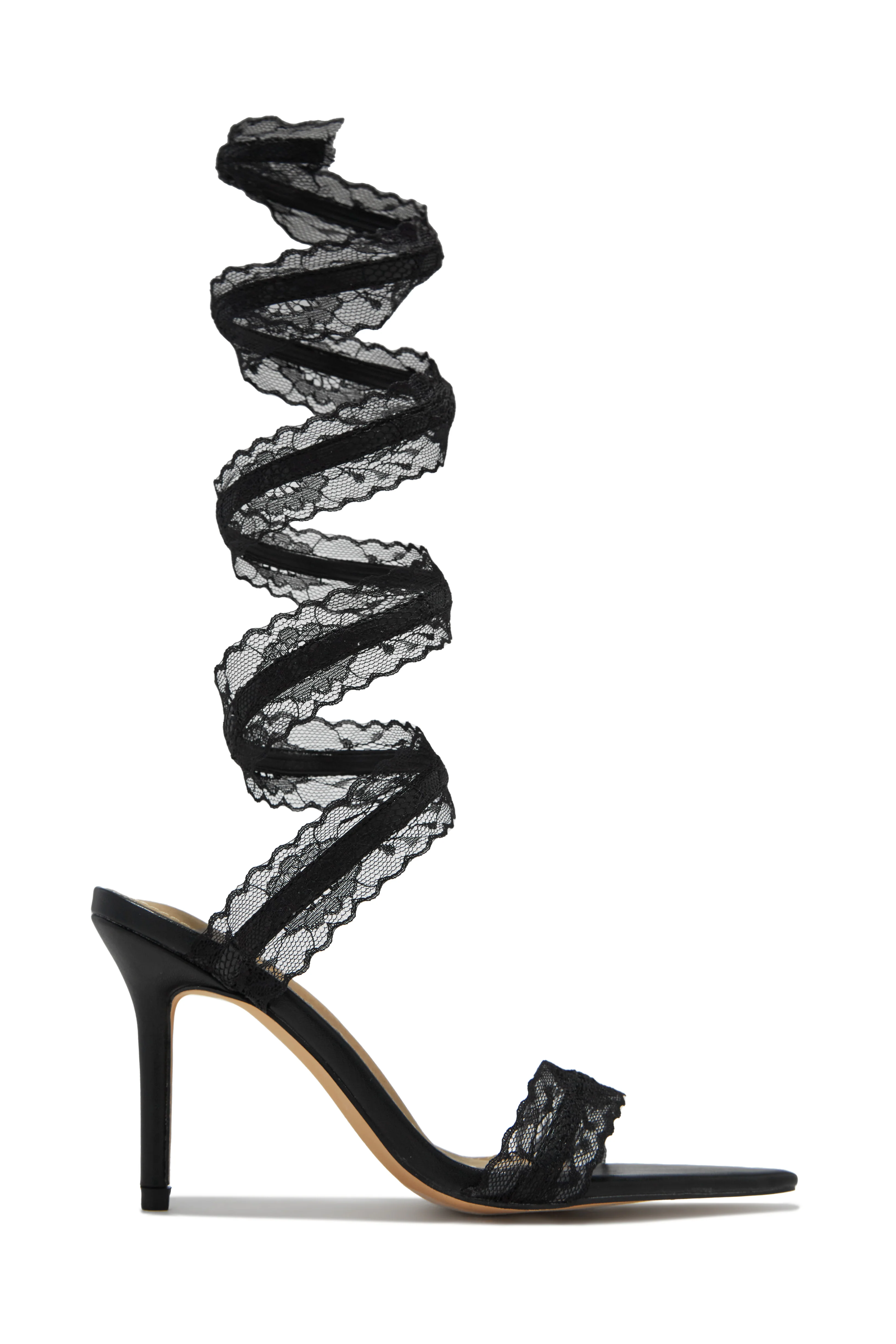 Gia Around The Ankle Coil High Heels - Blush - Image 6