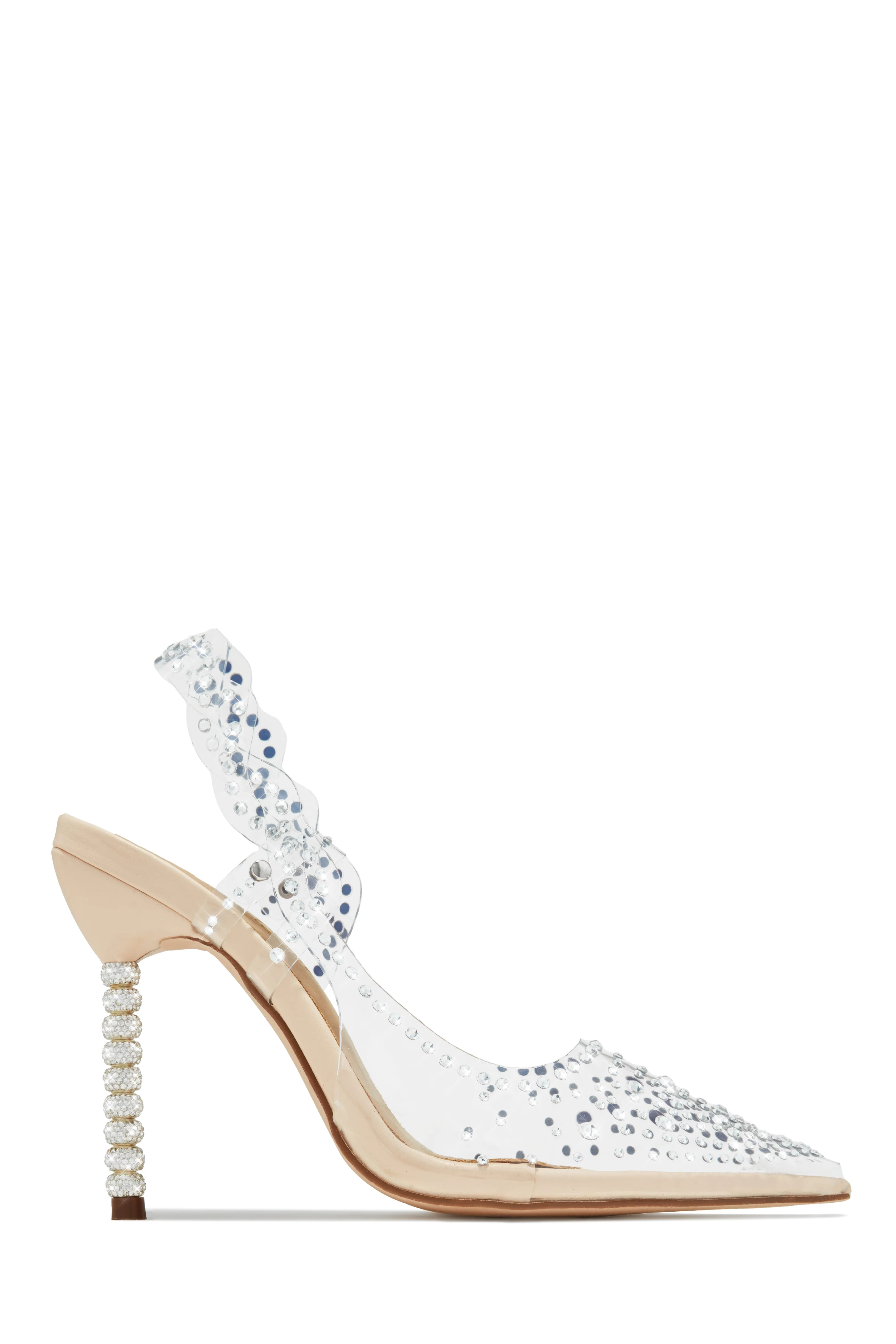 Gianella Embellished Slingback Pump Heels - Pink - Image 10