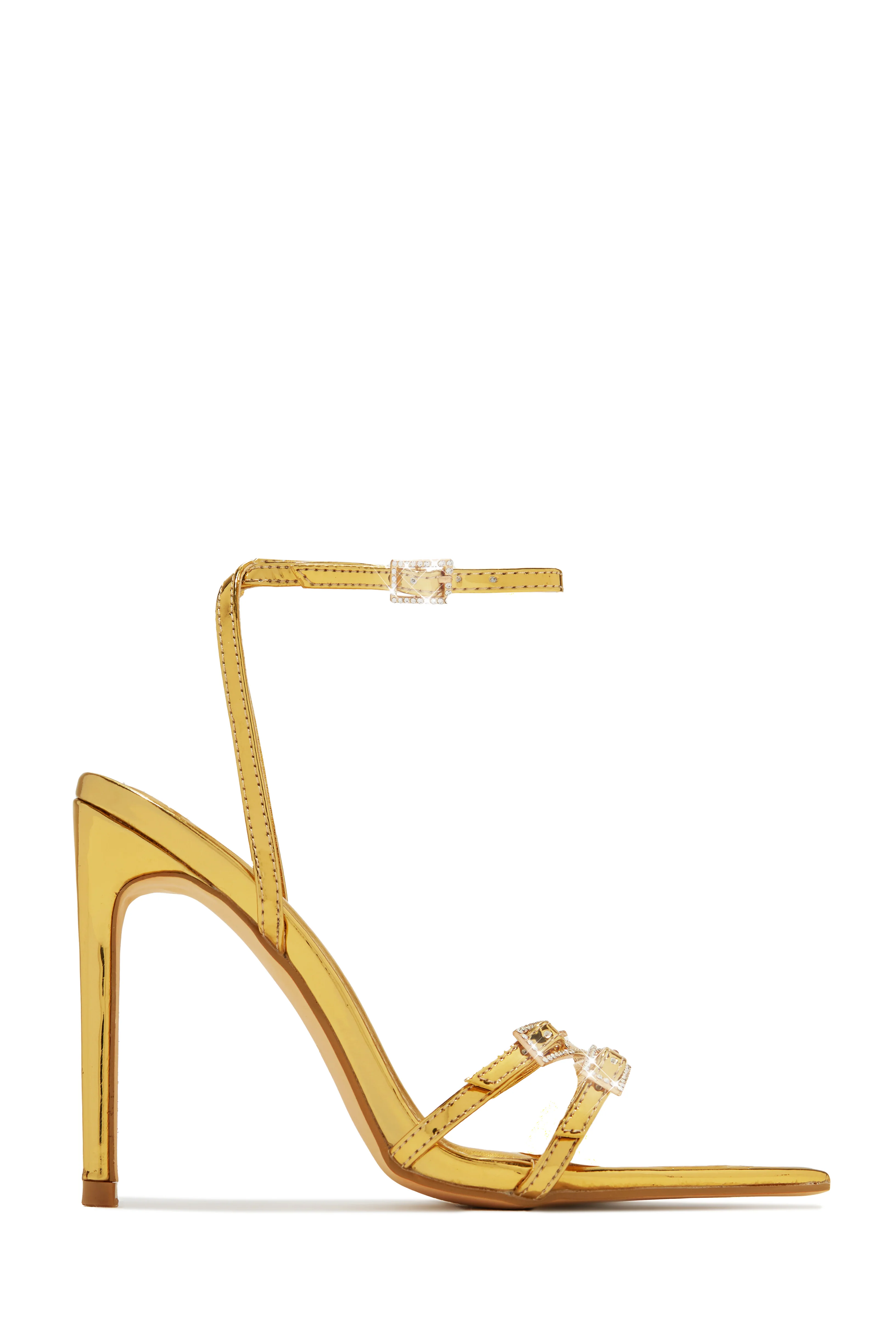 Glamorous Party Embellished High Heels - Nude - Image 9