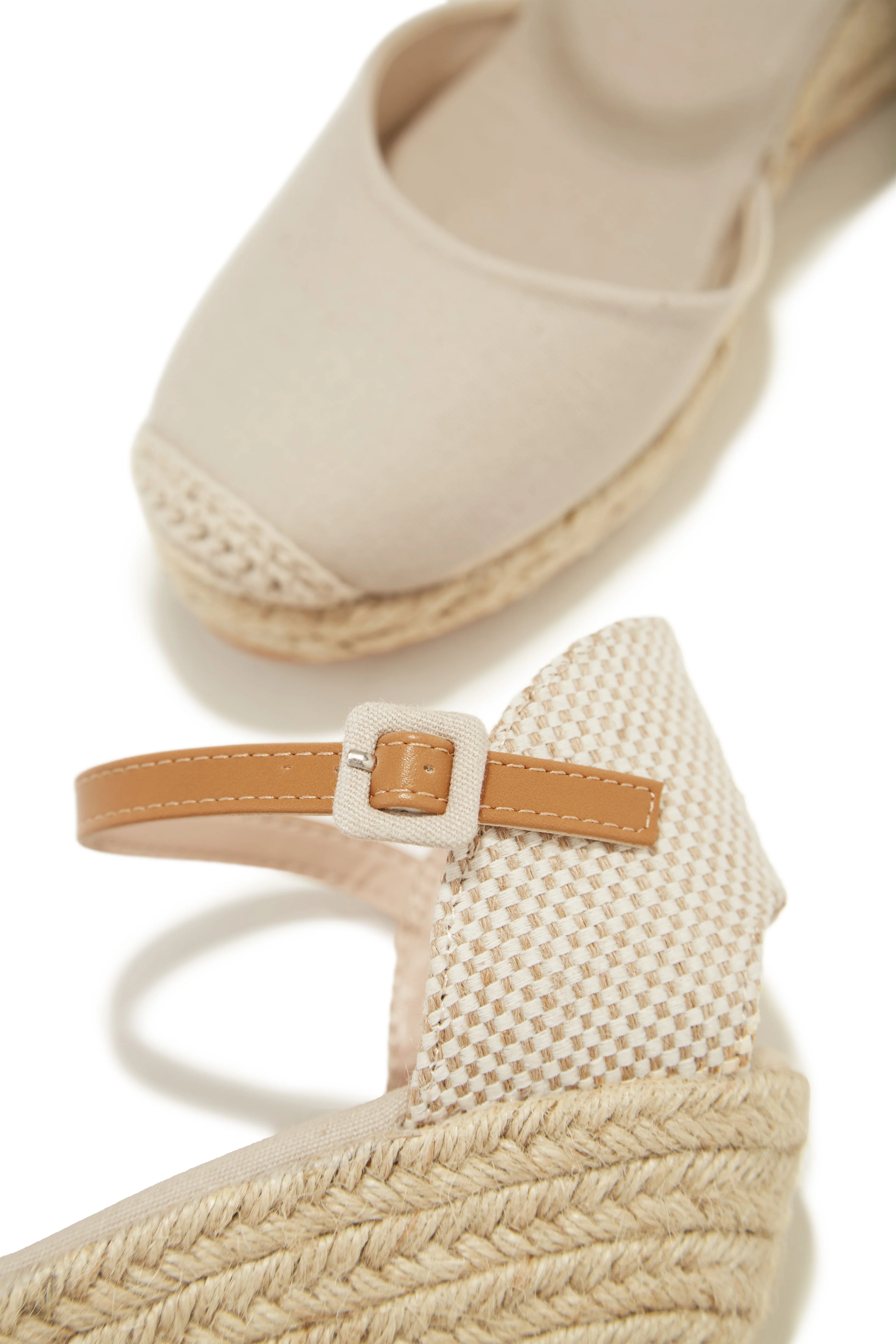 Golden Hour Espadrille Platform Wedges - Nude - Image 3