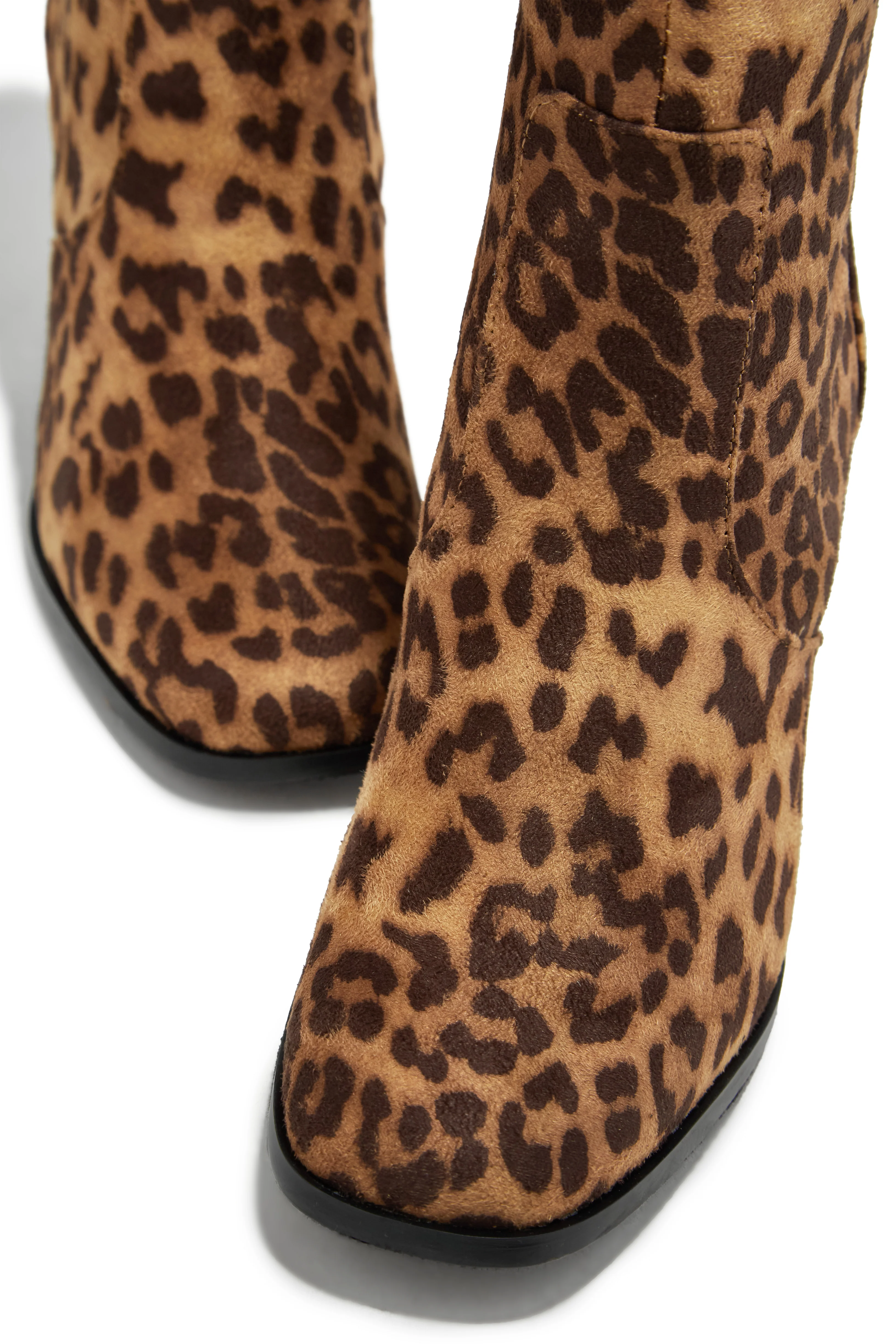 Harlow Block Heel Ankle Boot - Leopard - Image 2