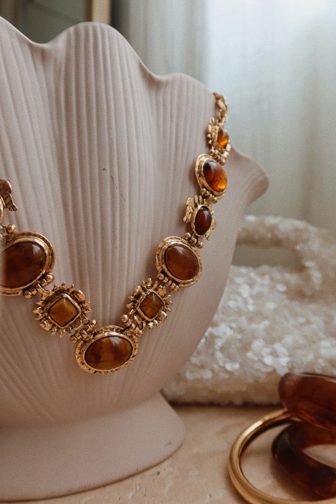 Helayna Statement Necklace - Gold - Image 7