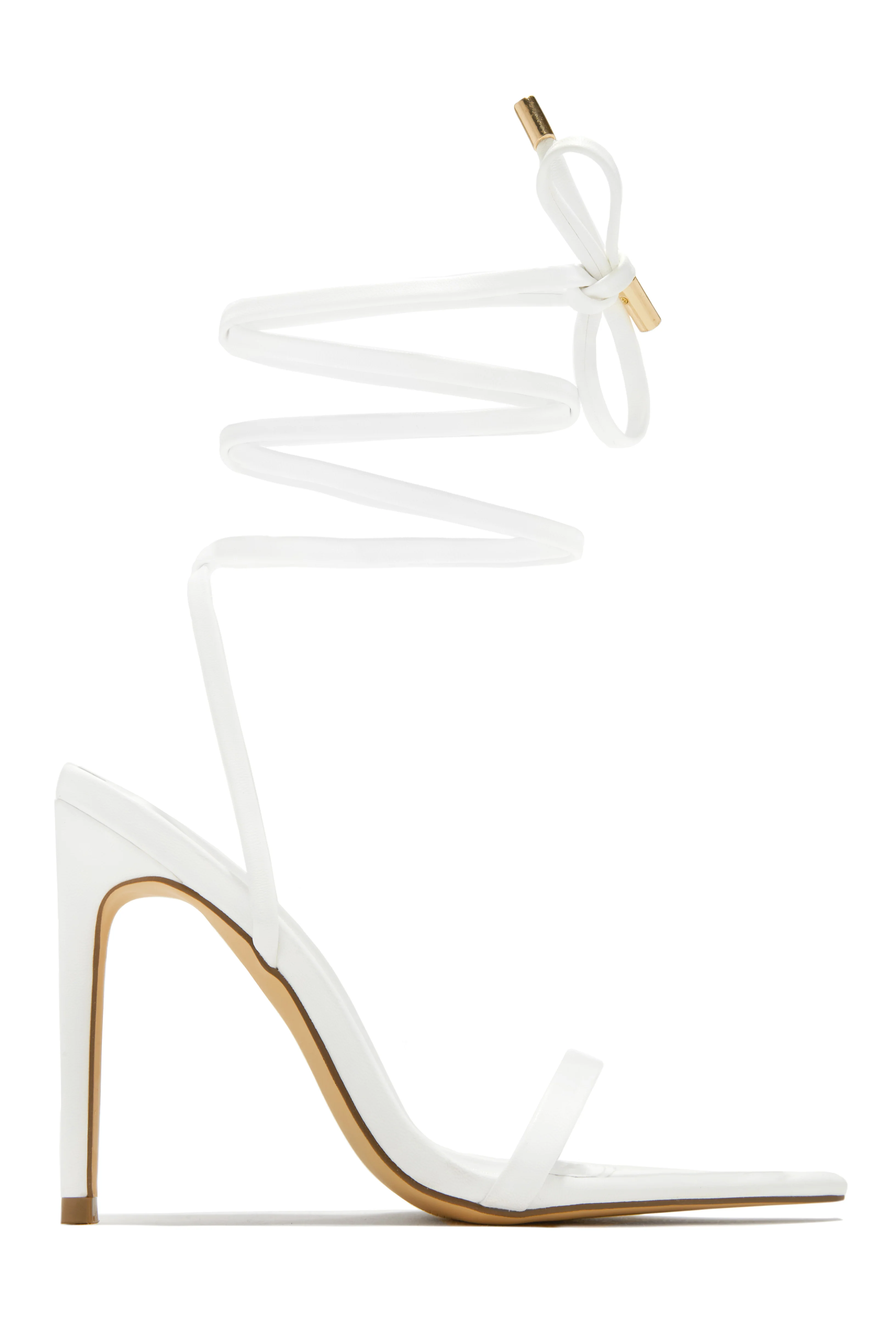 Into The Night Lace Up High Heels - Blue - Image 11