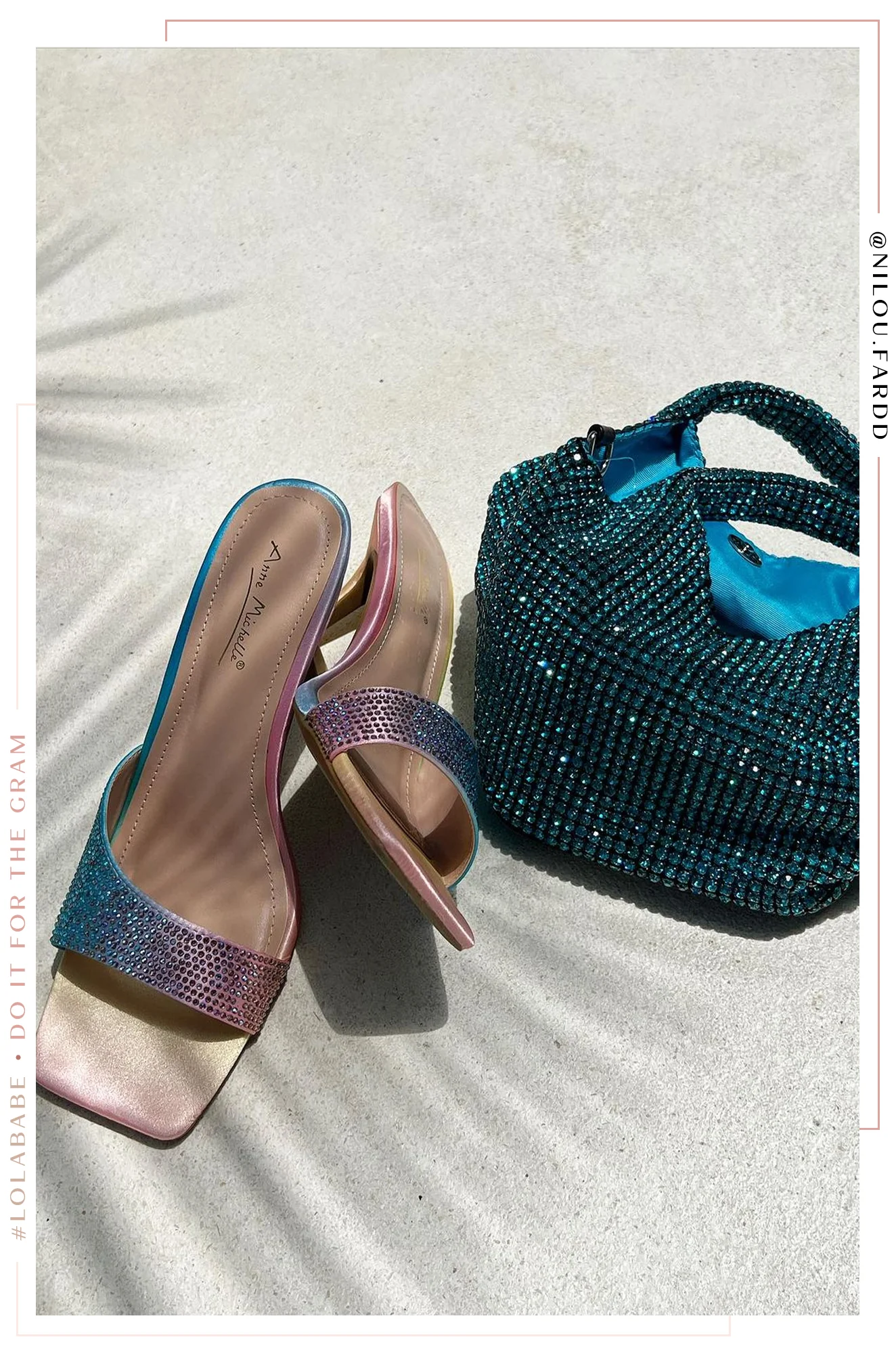 Irina Embellished Mid High Heels - Multi - Image 2