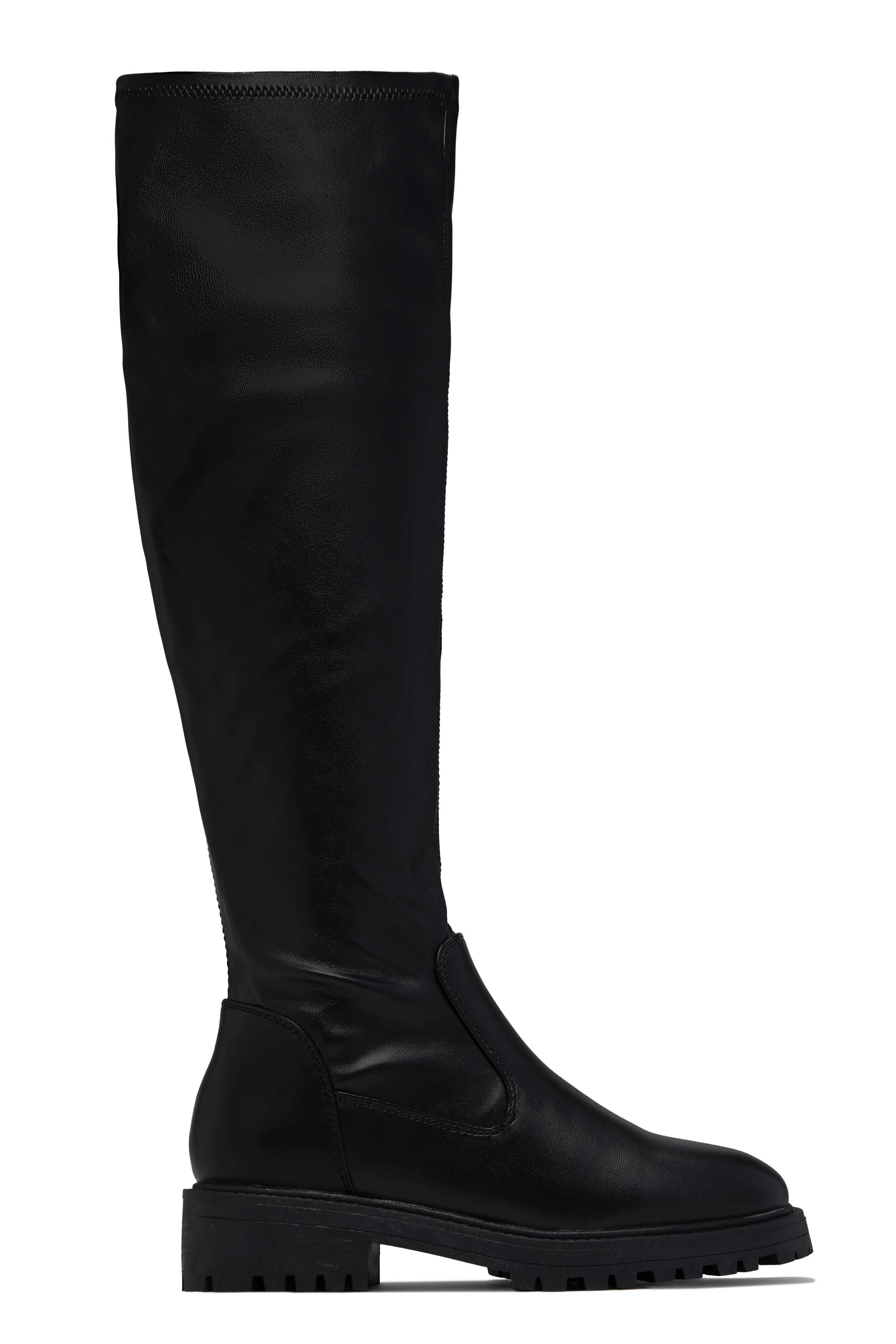 Izzy Flat Boots - Black - Image 6