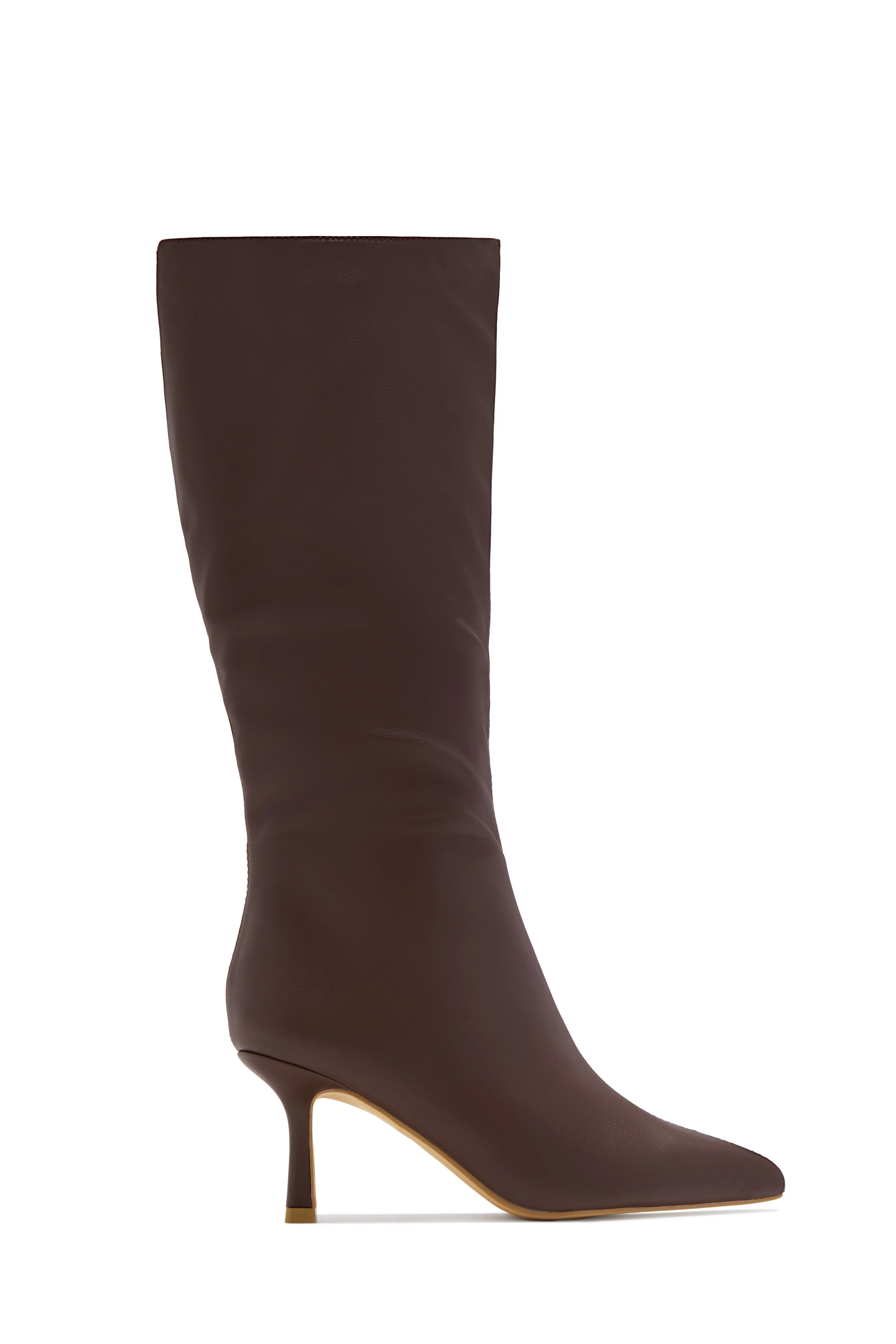 Jaylin Mid Heel Boots - Brown - Image 4