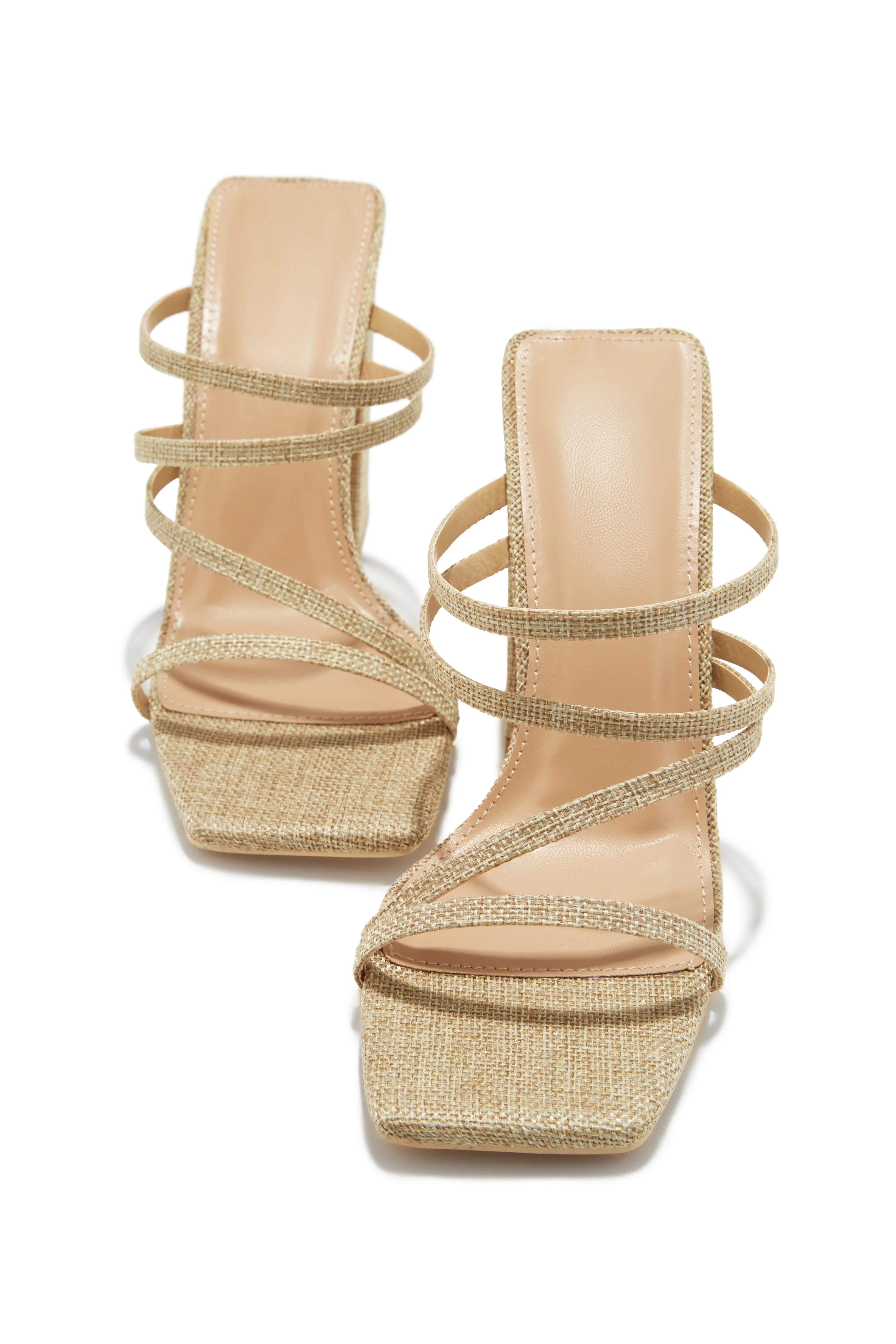 Jaziel Block Heel Mules - Natural - Image 2