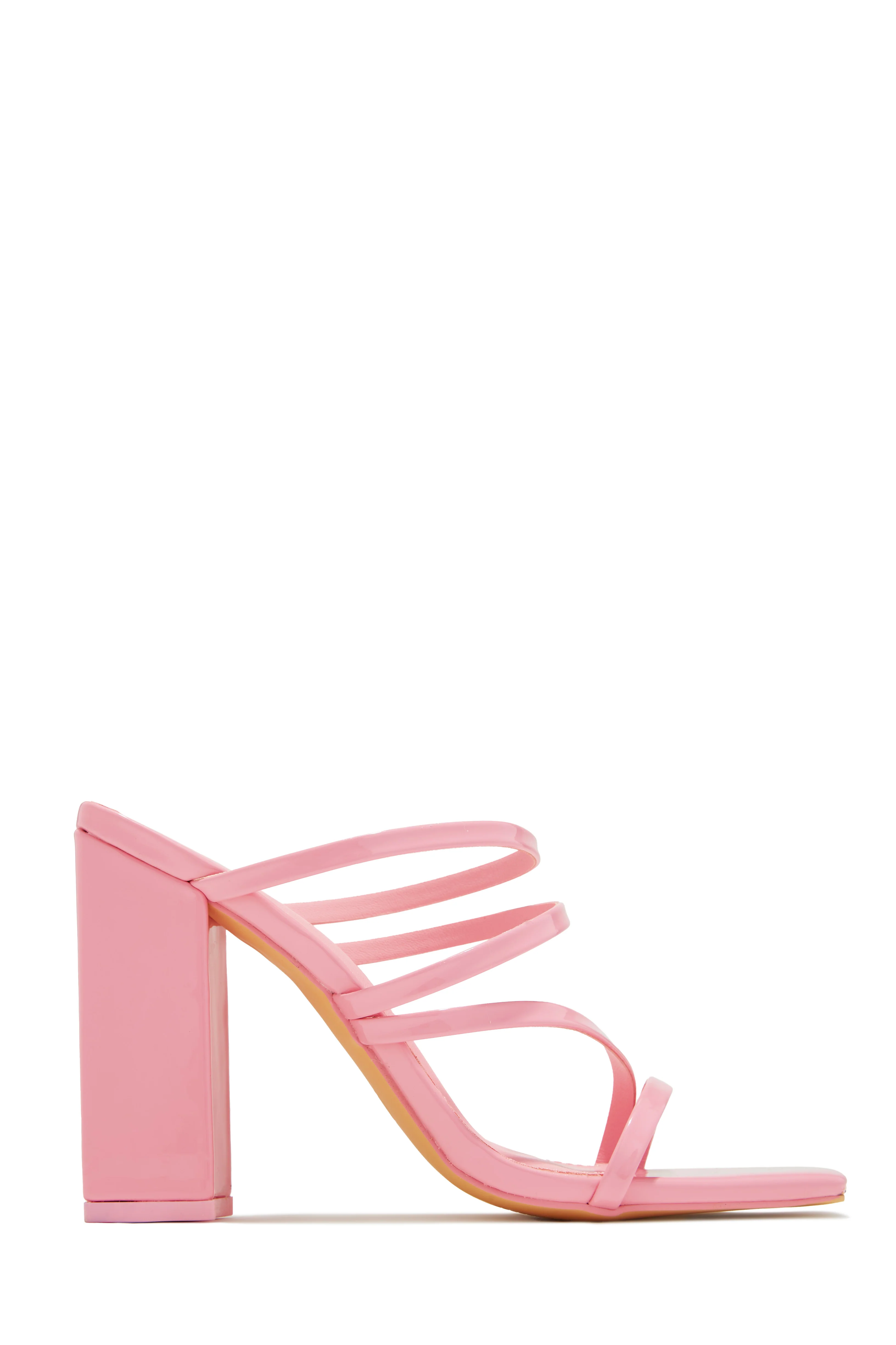 Jaziel Block Heel Mules - Nude - Image 10
