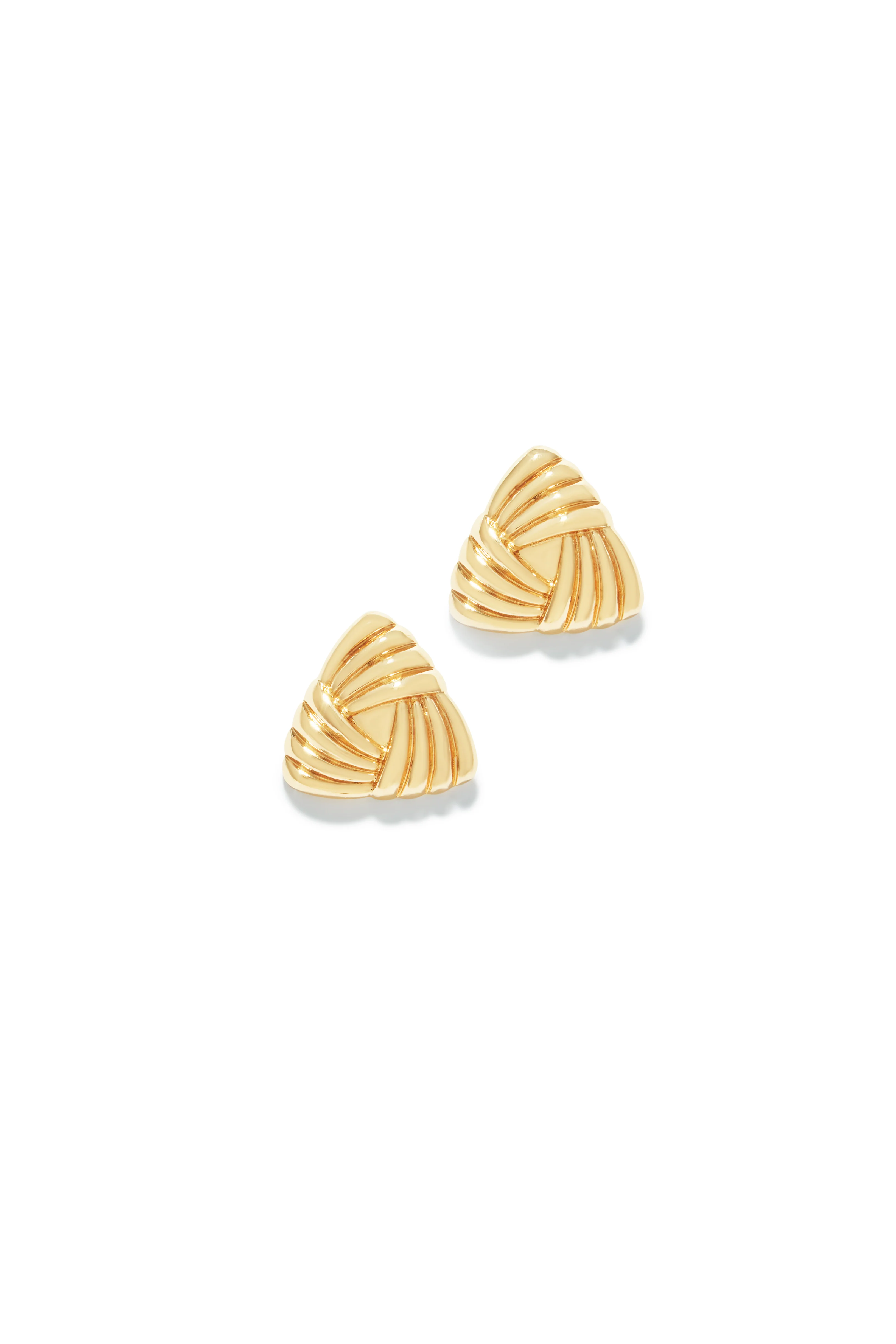 Julianna Triangle Statement Earring - Gold - Image 3