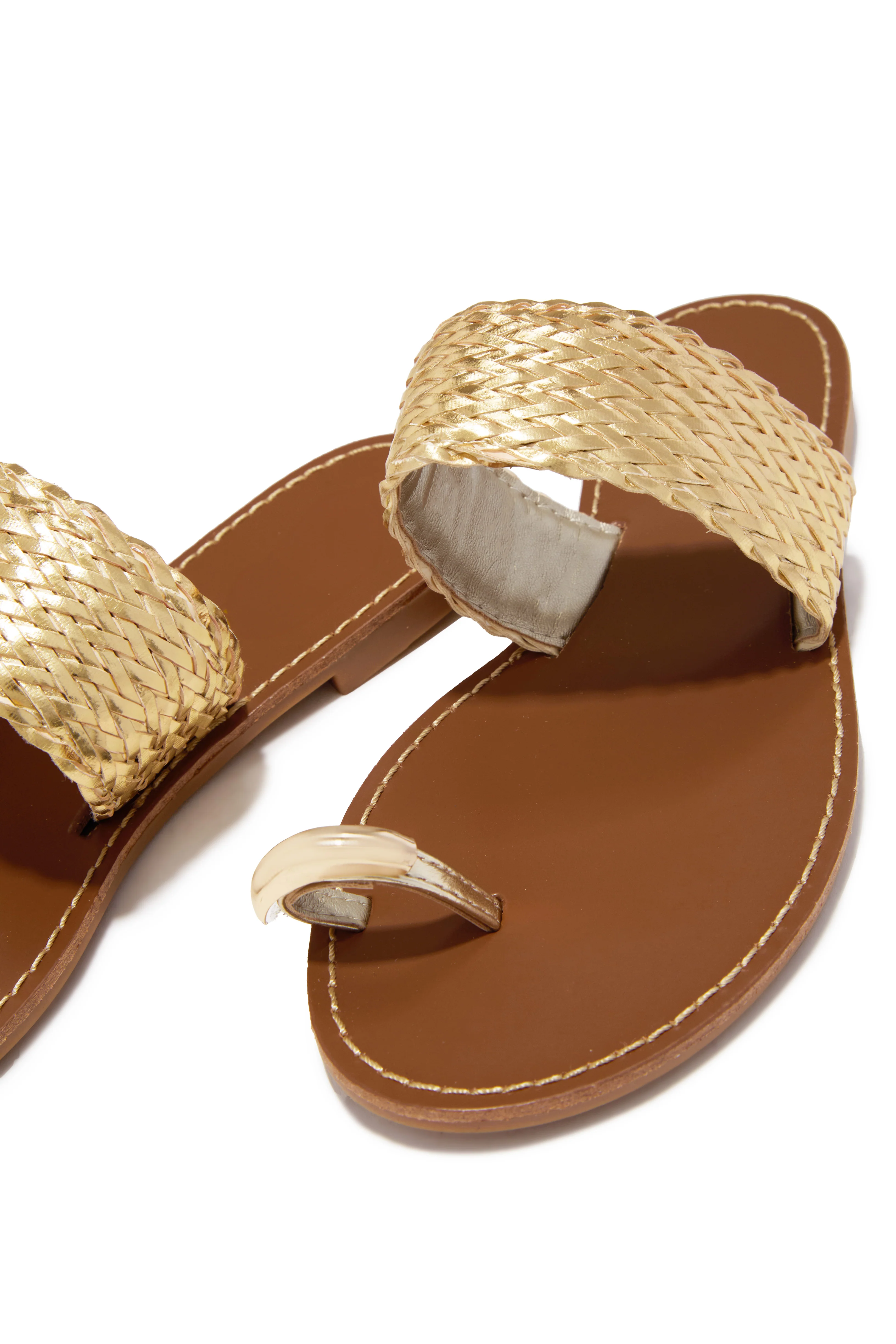 Julissa Slip On Sandals - Gold - Image 3