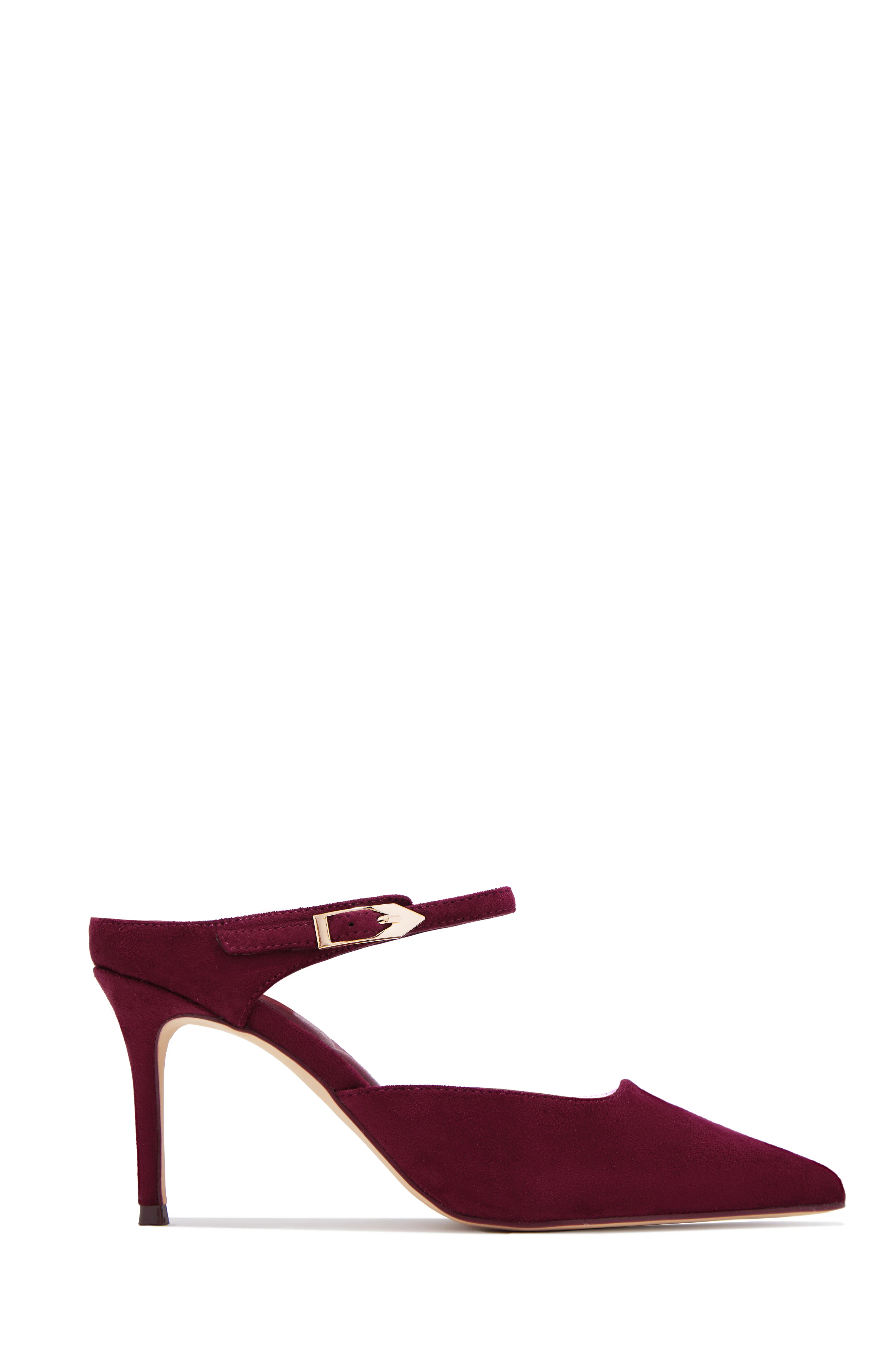 Kaley Mule Heel Pumps - Wine - Image 5