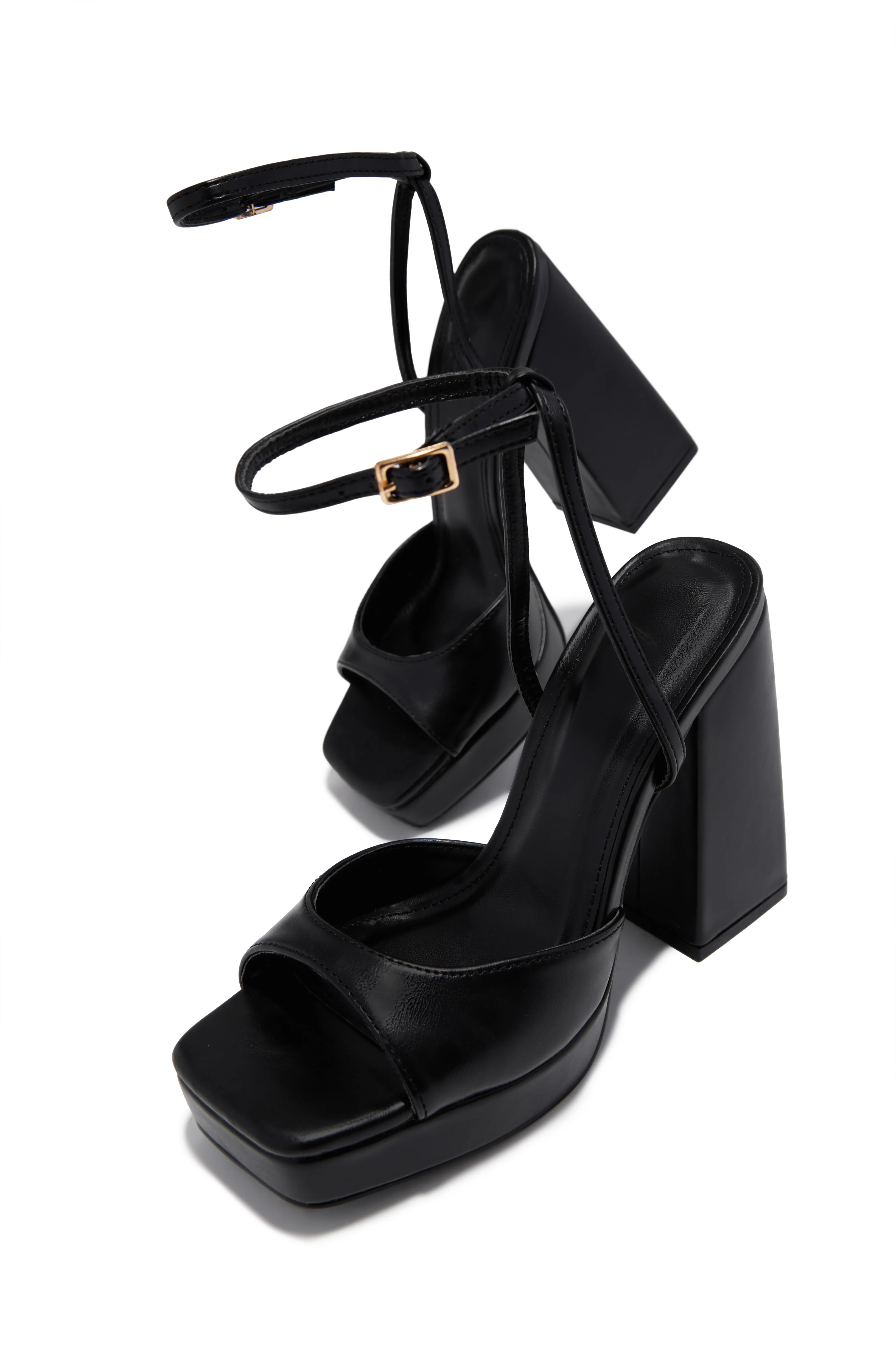Kami Platform Block Heels - Black - Image 3
