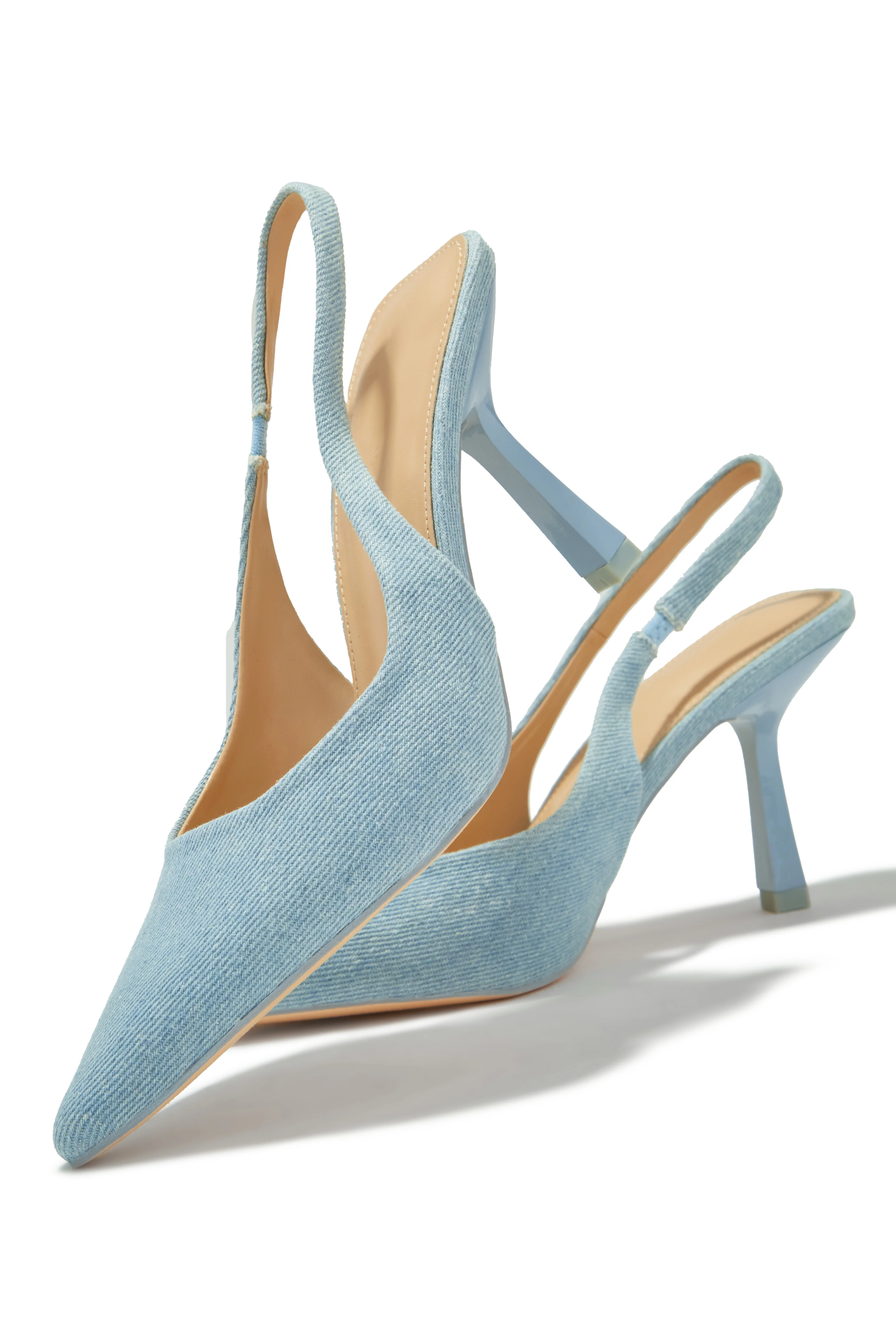 Karia Slingback Pumps - Denim - Image 2
