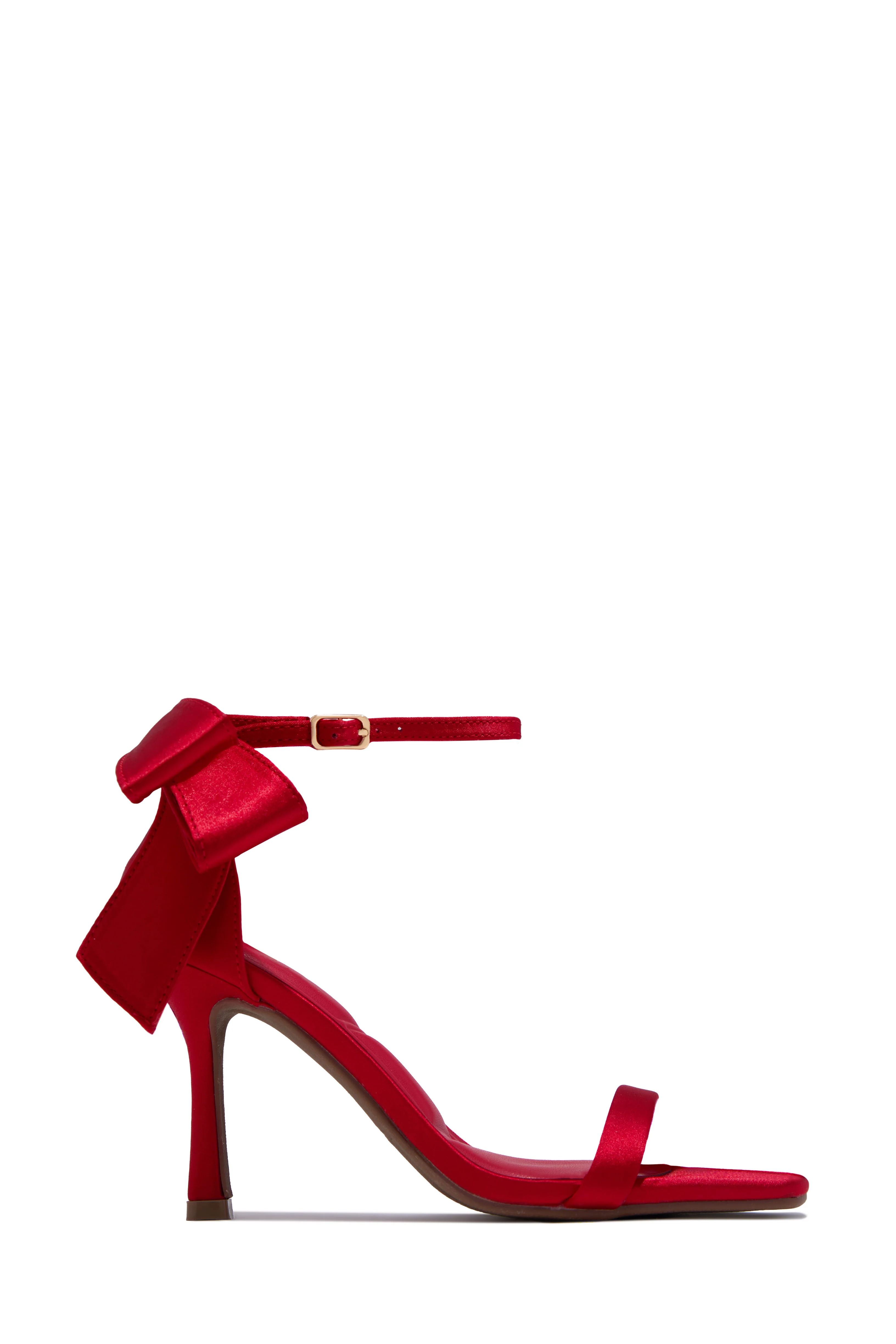 Kelli Single Sole Bow Heels - Red - Image 6