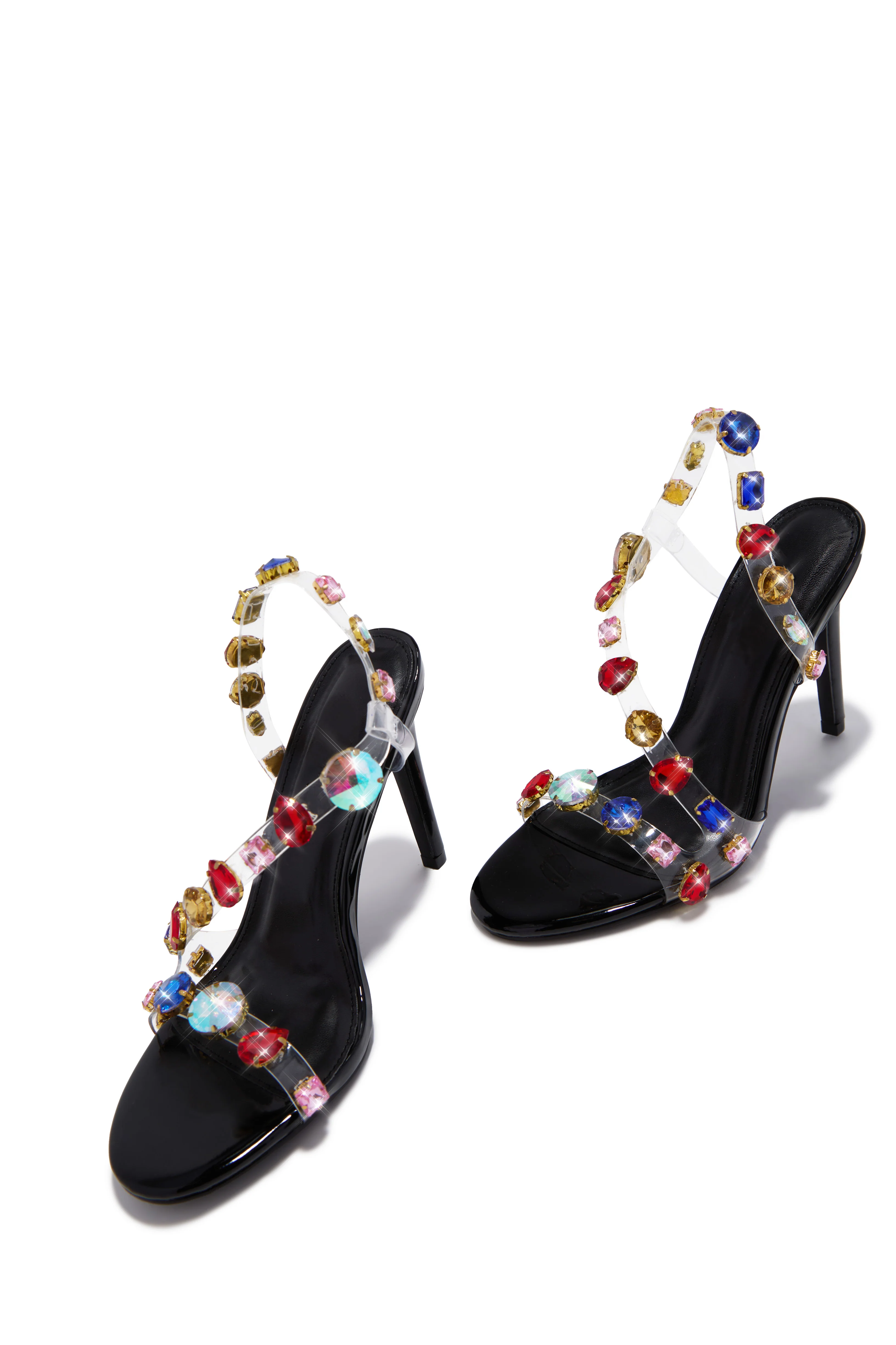 Kiah Embellished Slingback Heels - Black - Image 6