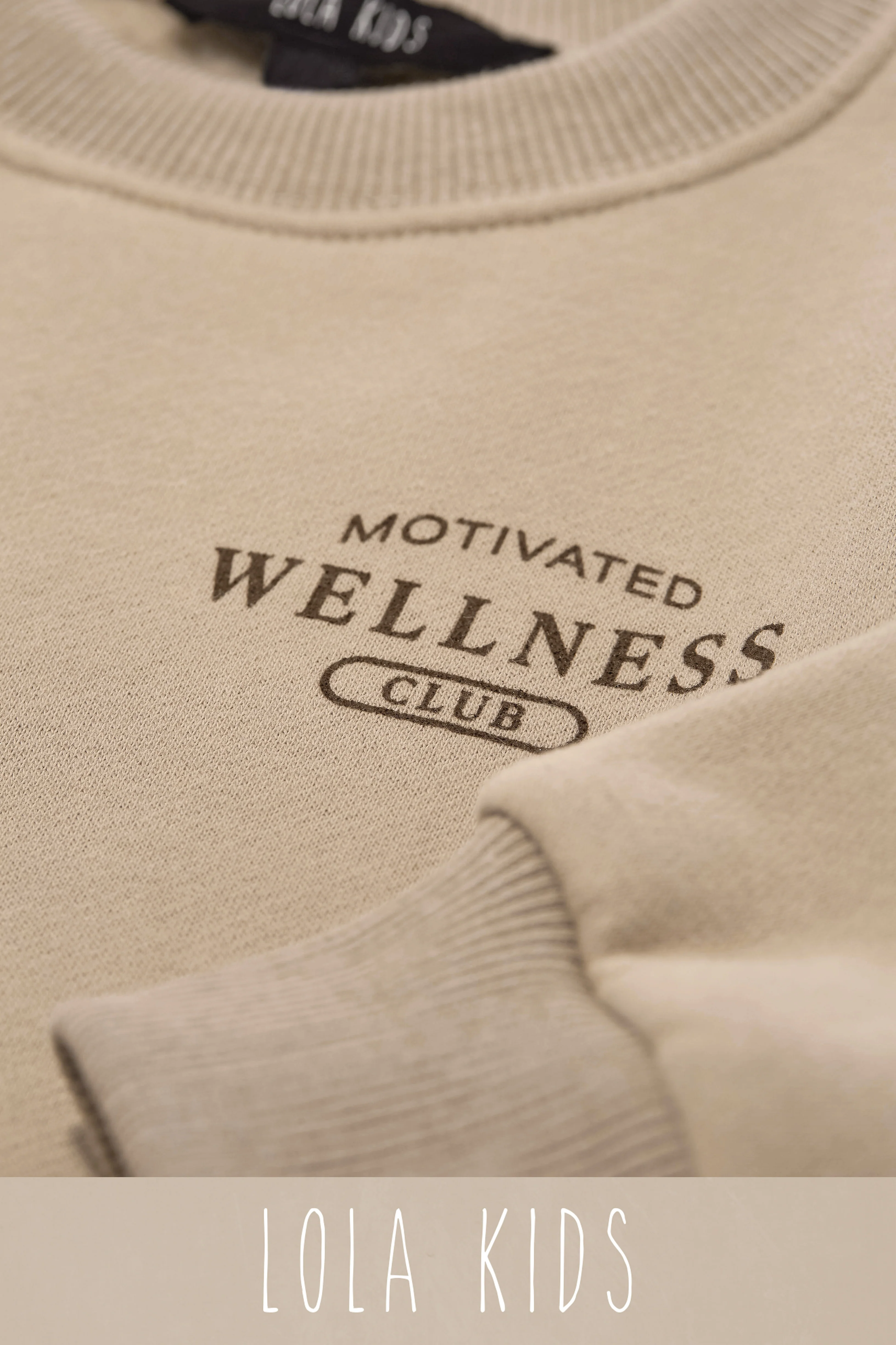 Kids Motivated Wellness Club Exclusive Kids Crewneck - Nude - Image 4
