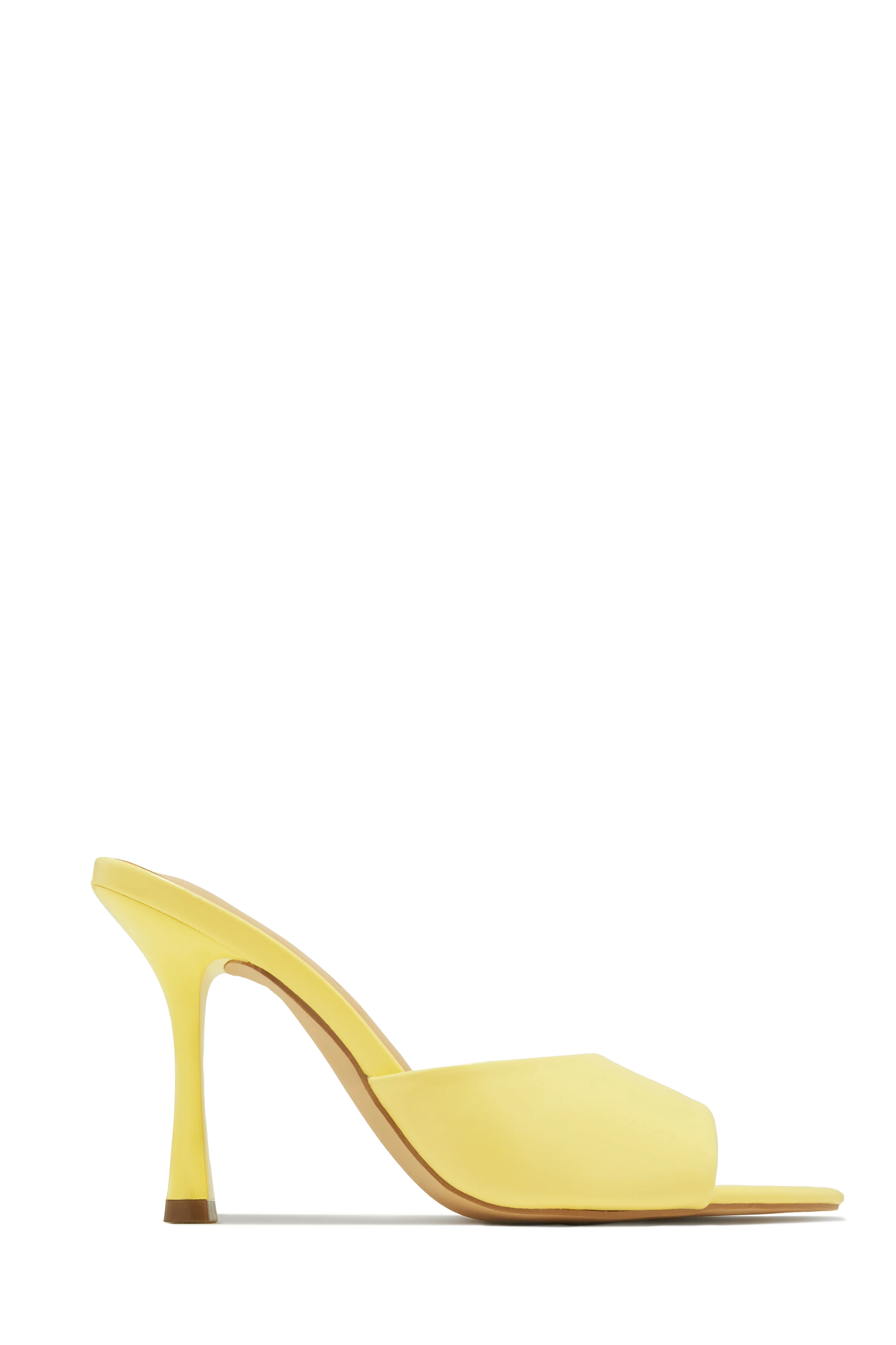 Kimmie Single Sole Mule Heels - Yellow - Image 7