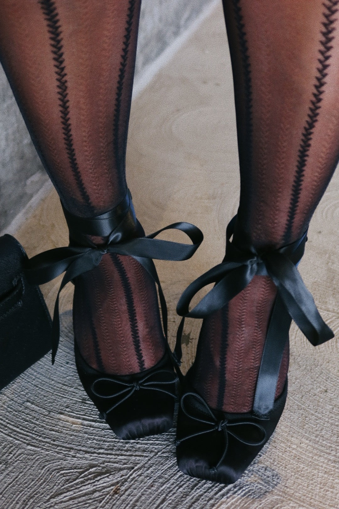 Klara Ballet Lace Up Heels - Black - Image 5