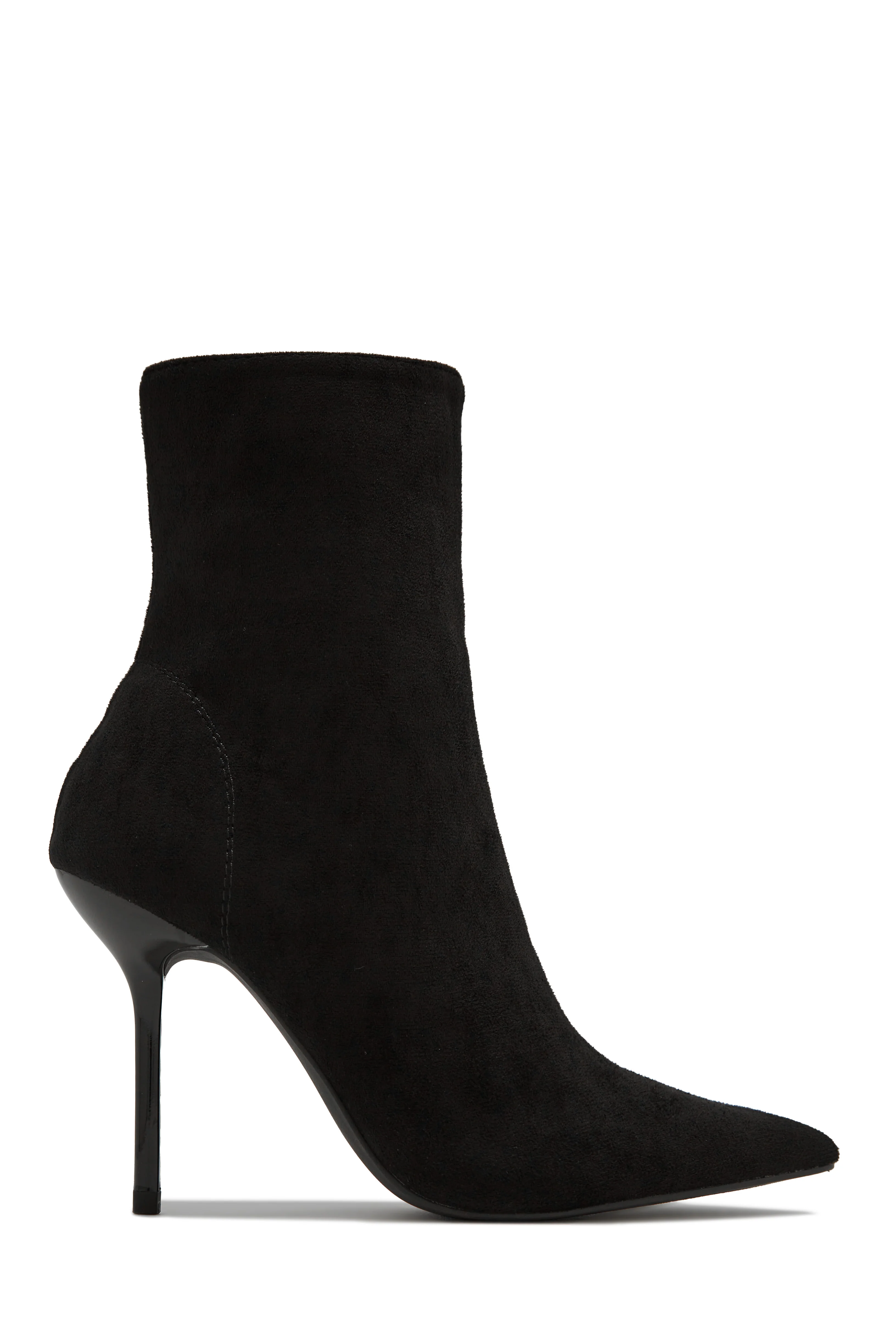 Last Night Pointed Toe High Heel Ankle Boots - Nude - Image 7