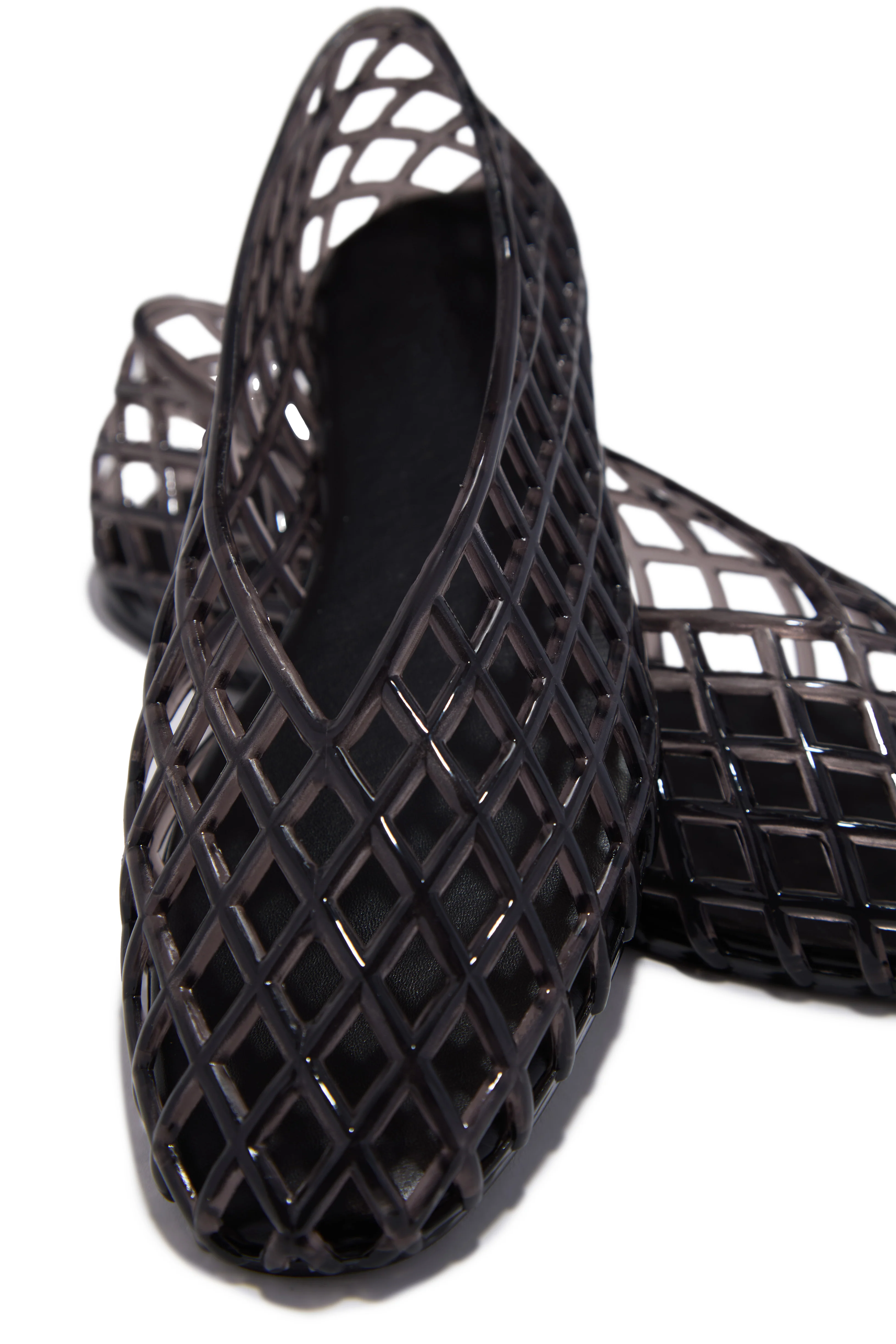 Layla Jelli Flats - Black - Image 2