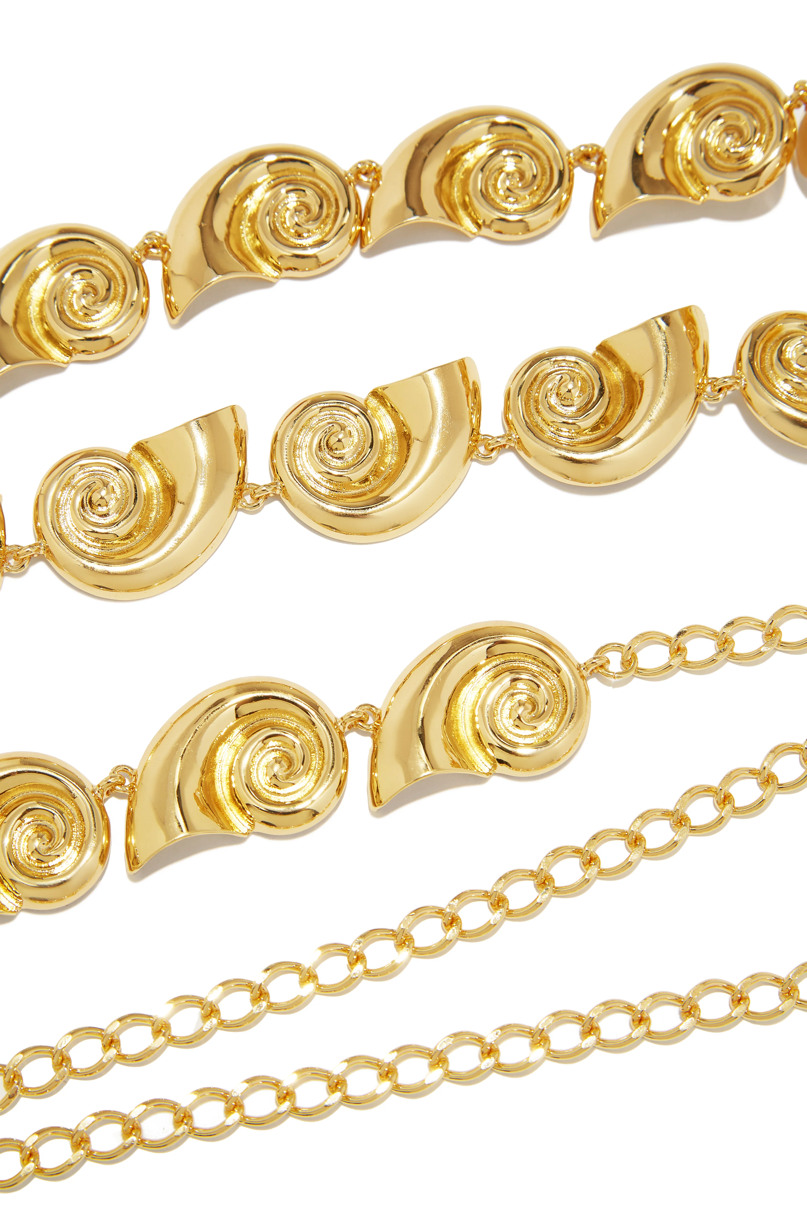 Leilani Sea Shell Chain Belt - Gold - Image 4