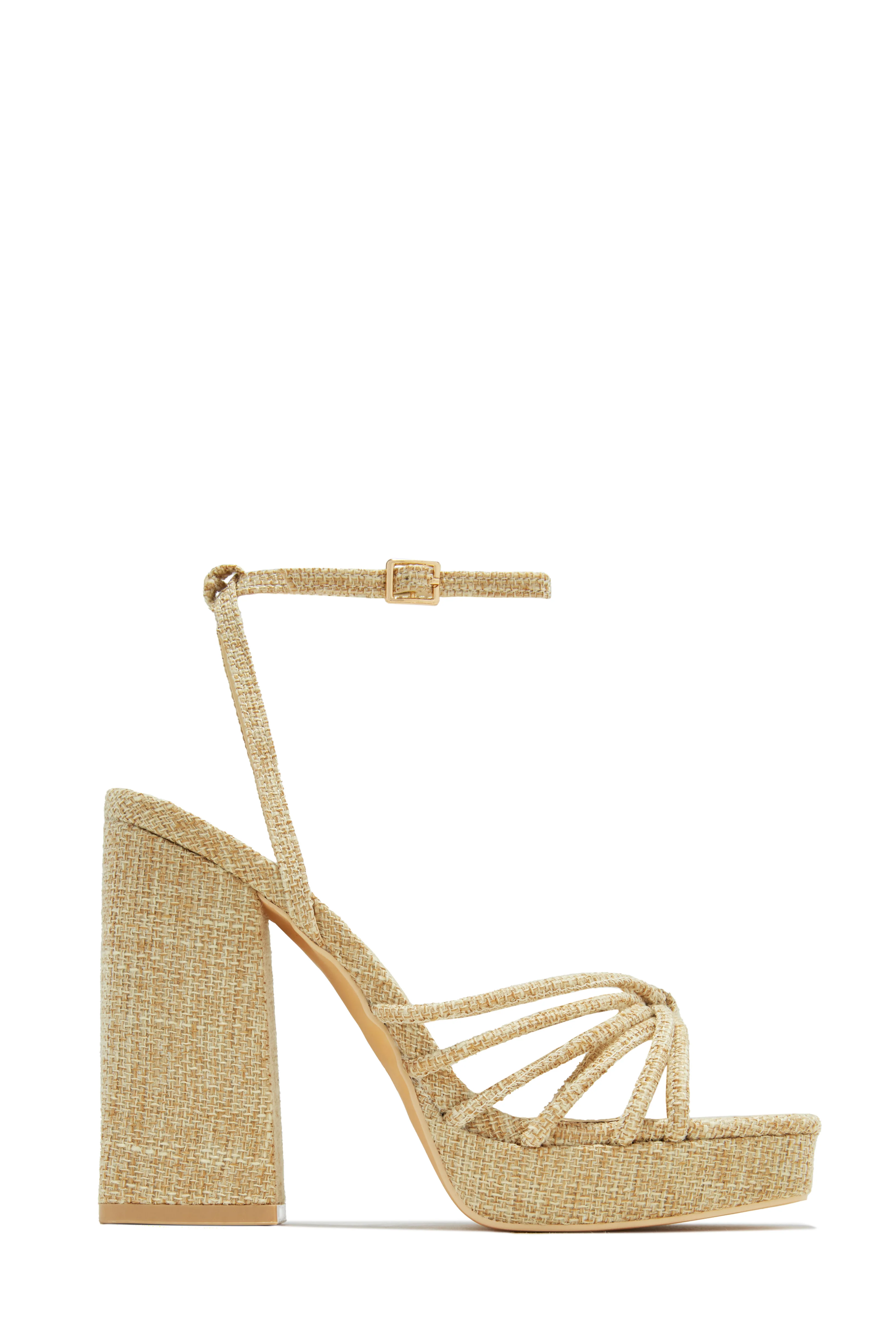 Lelia Platform Block Heels - Silver - Image 7