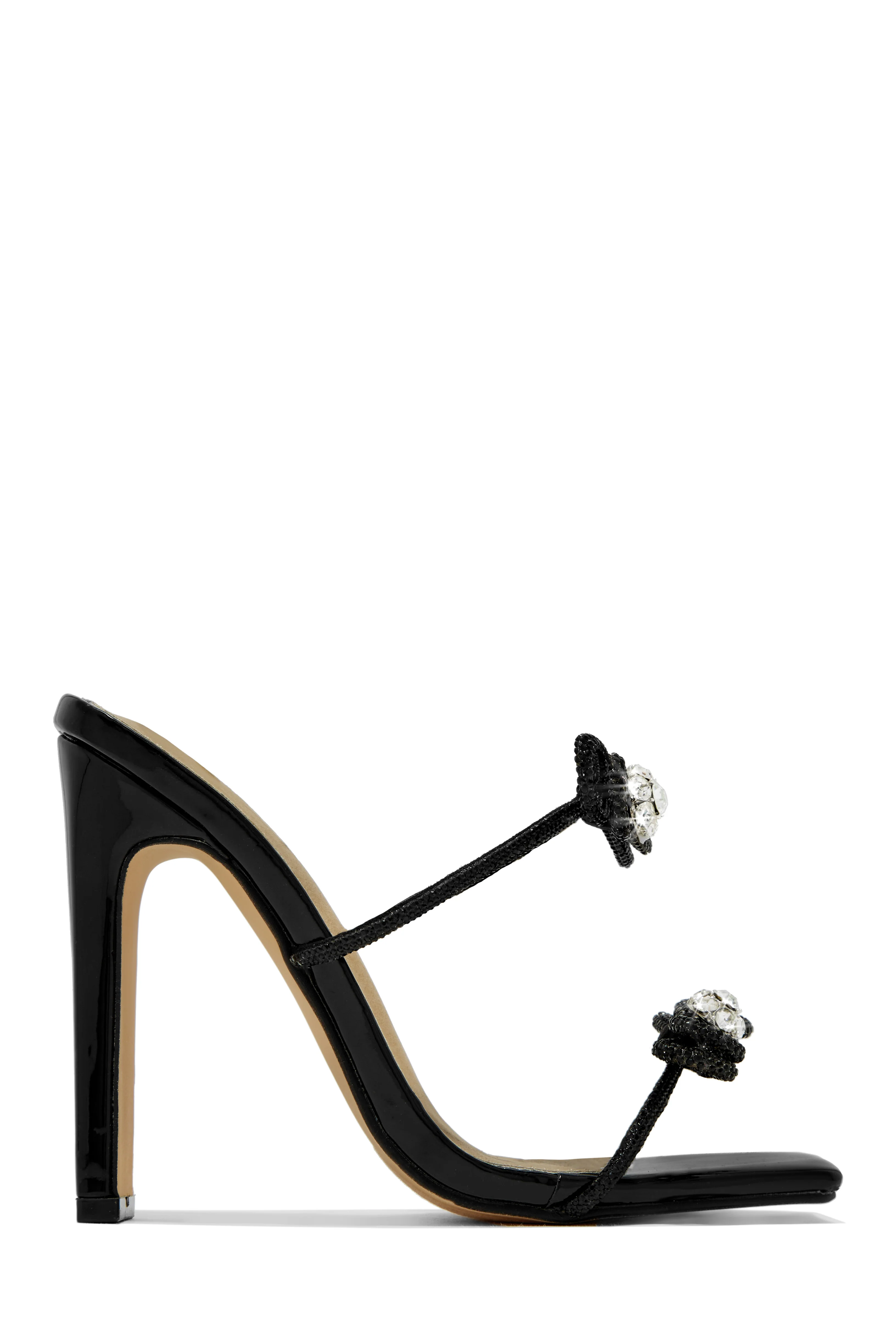 Life Is A Party Embellished High Heel Mules - Red - Image 5
