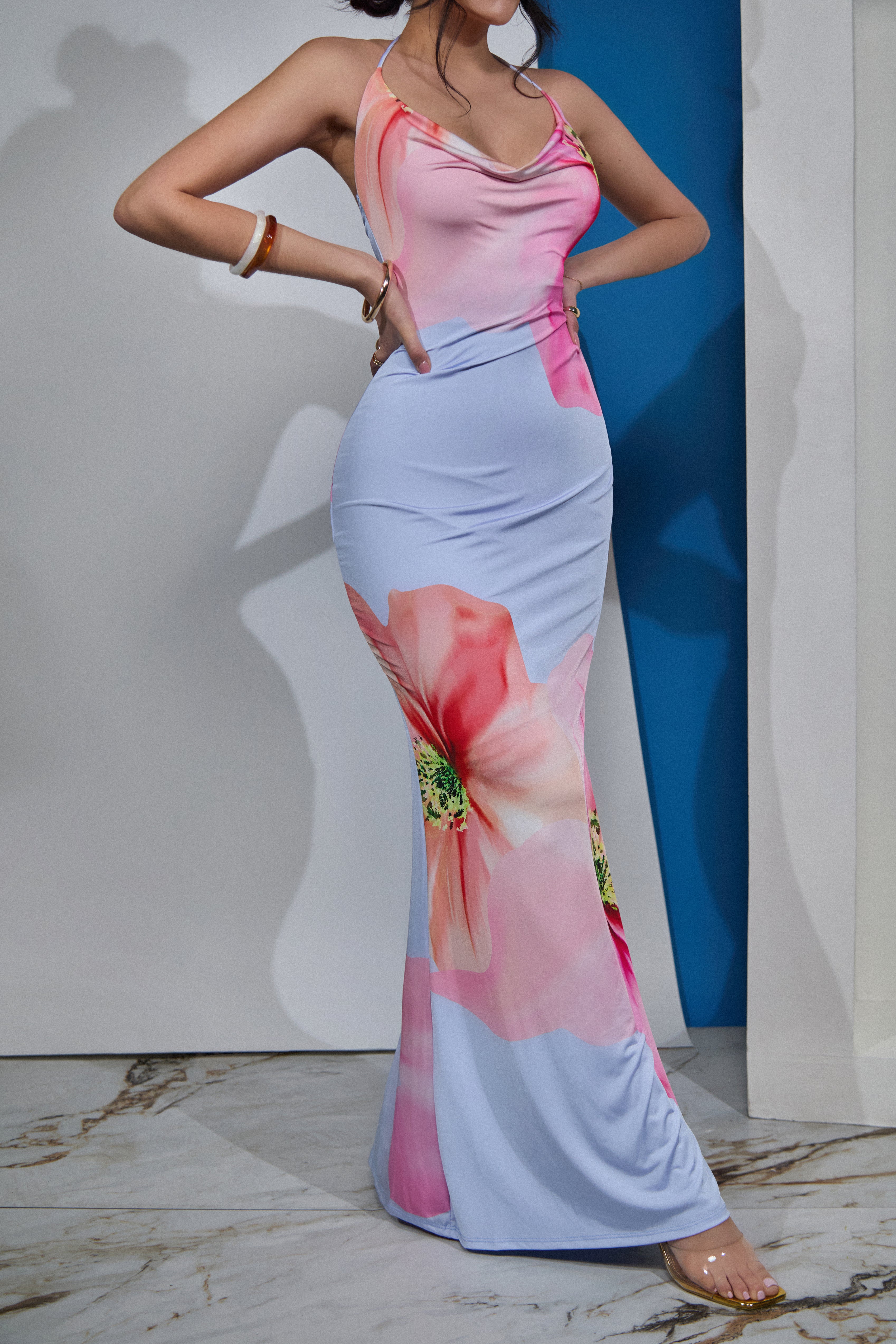 Lillia Maxi Dress - Blue - Image 3