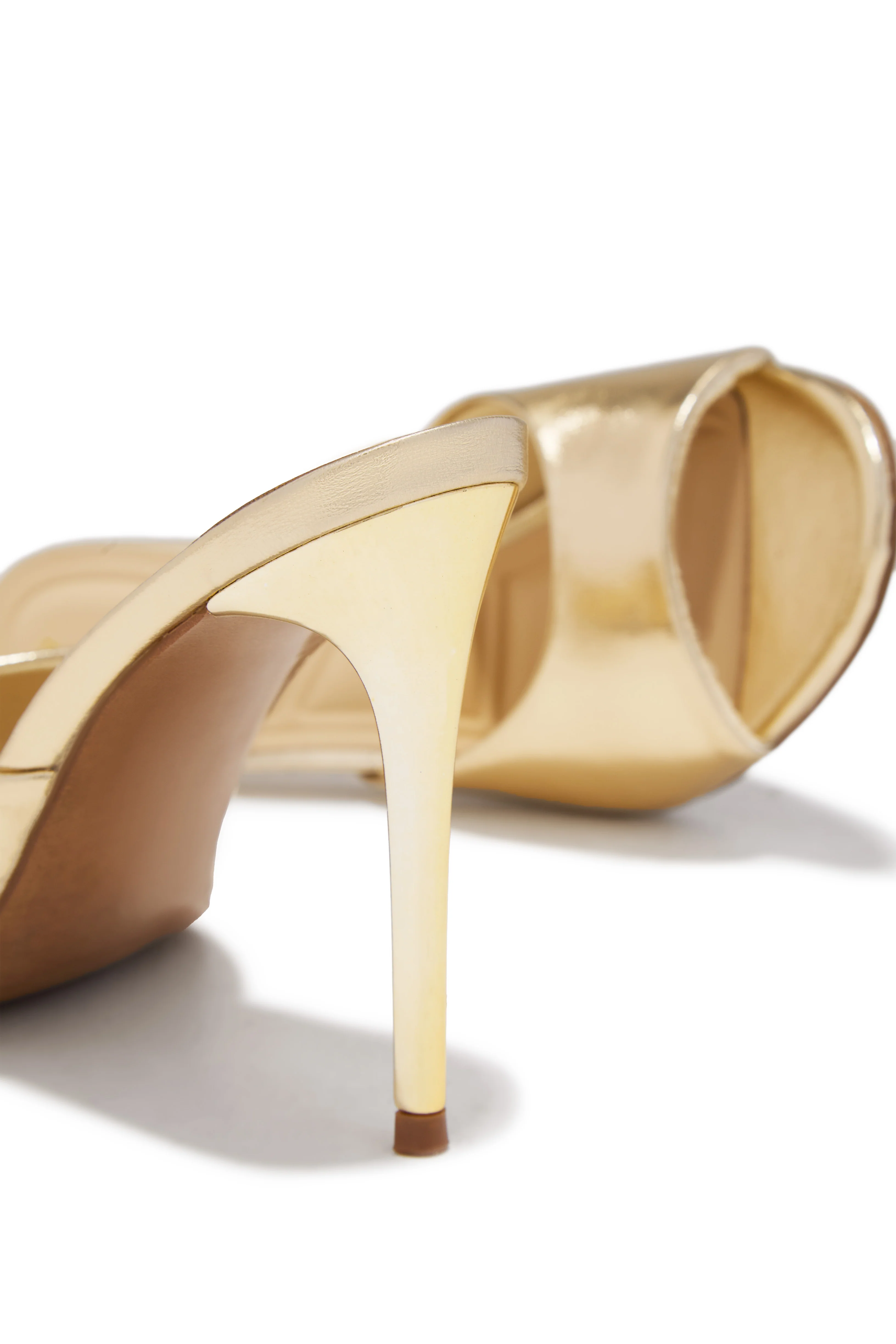 Lolita Single Sole Mules - Gold - Image 4