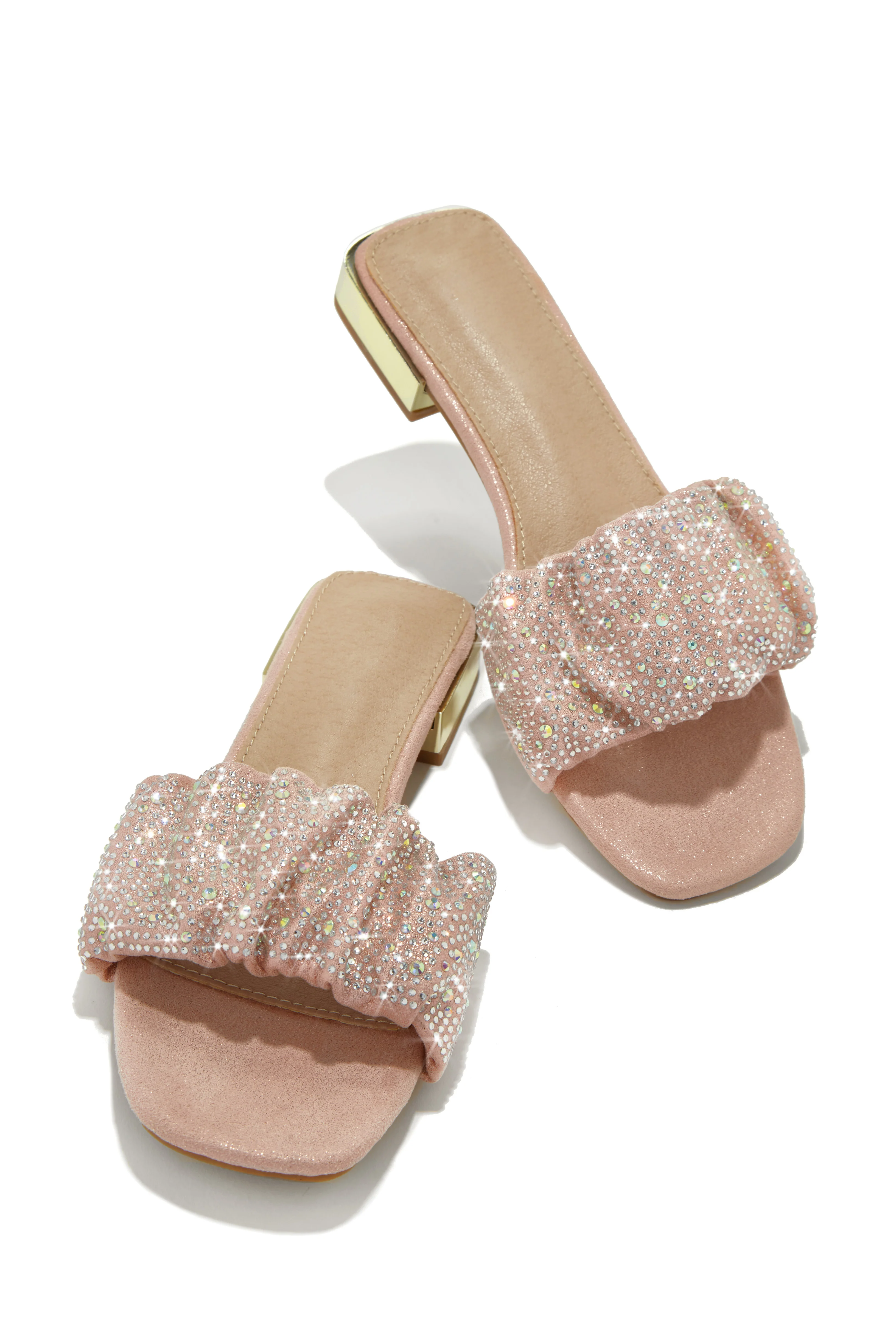 Long Weekend Ready Embellished Slip On Sandals - Lilac - Image 6