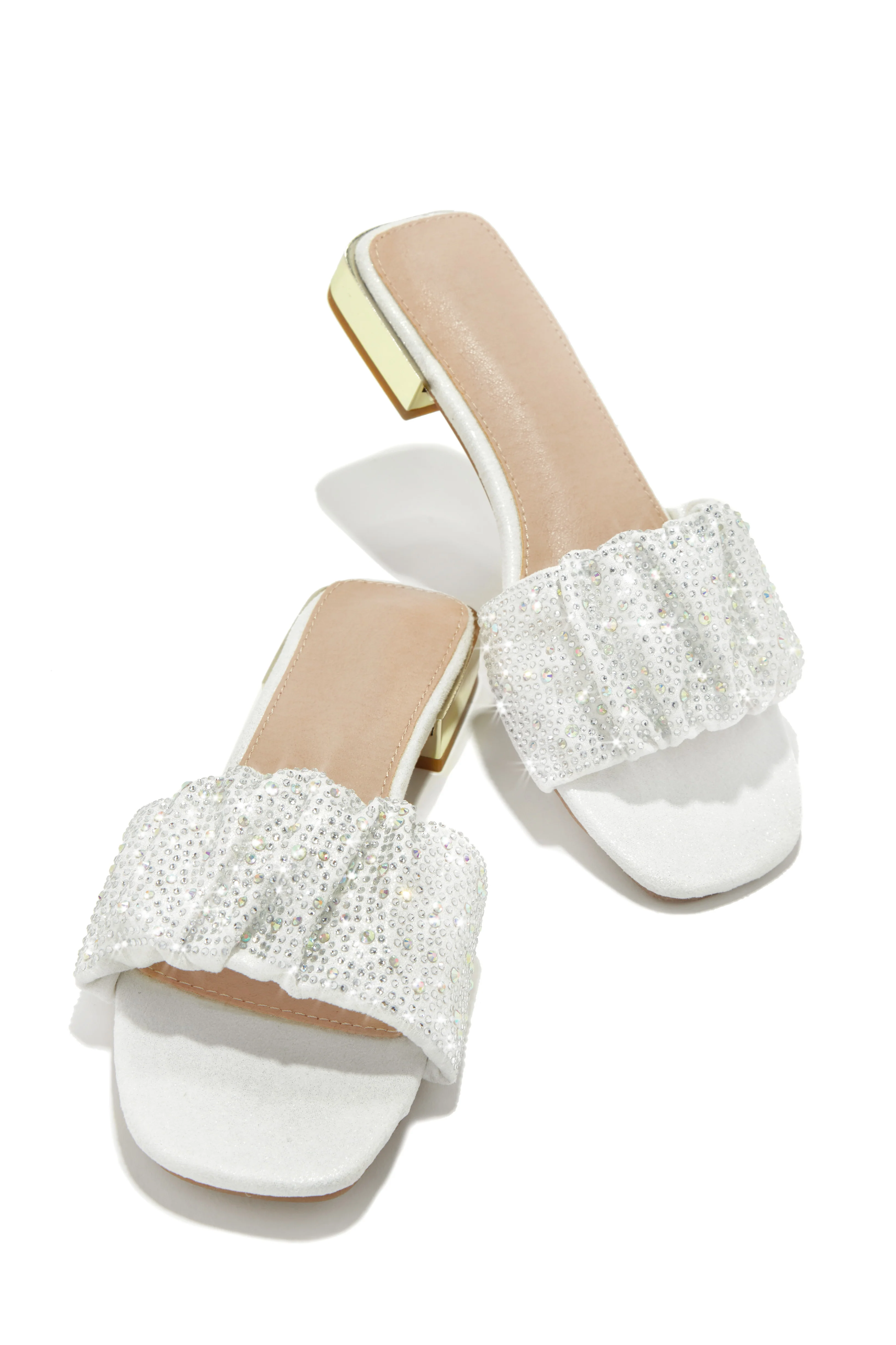 Long Weekend Ready Embellished Slip On Sandals - Lilac - Image 7