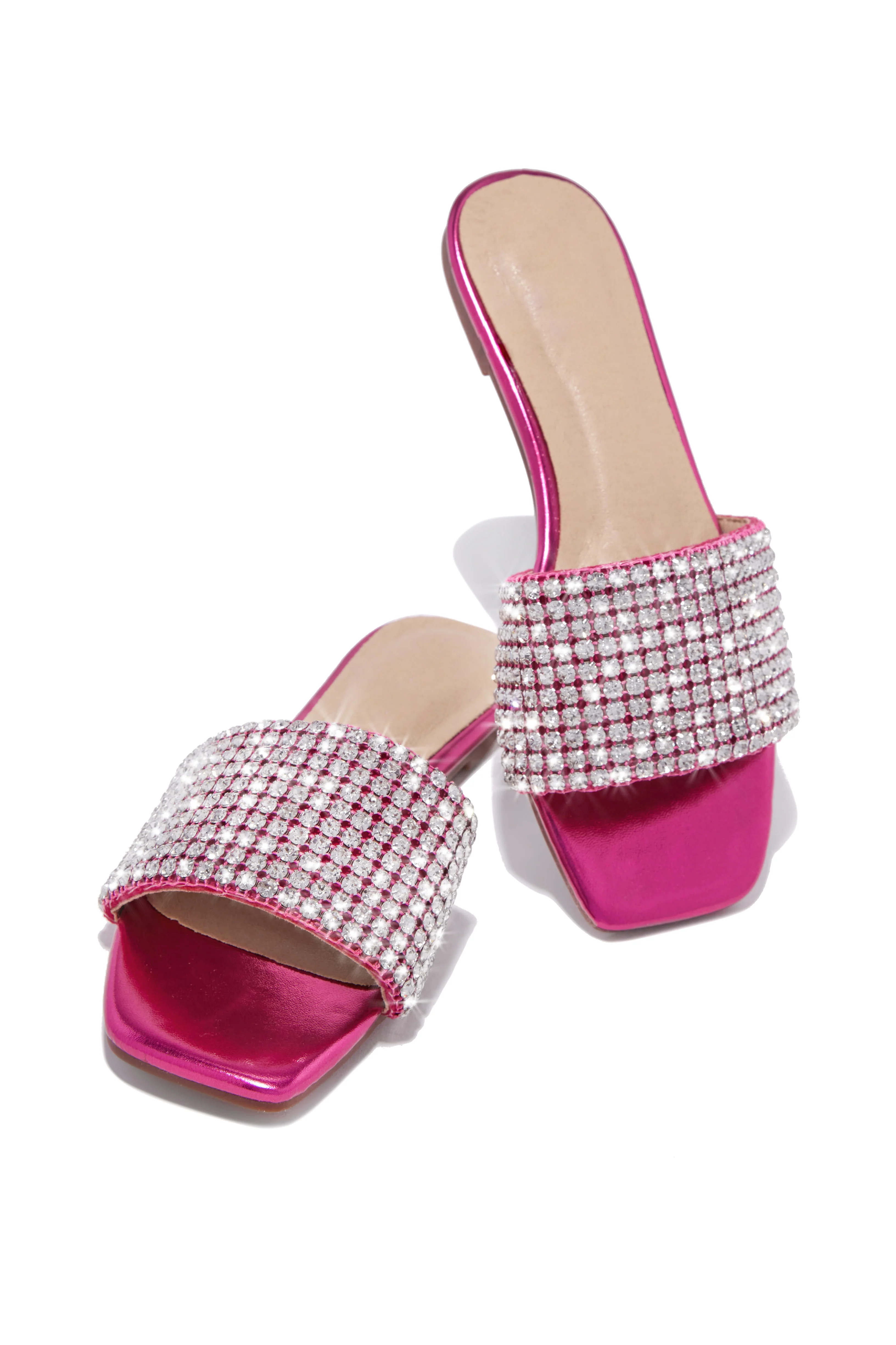 Marline Embellished Slide Sandals - Black - Image 7