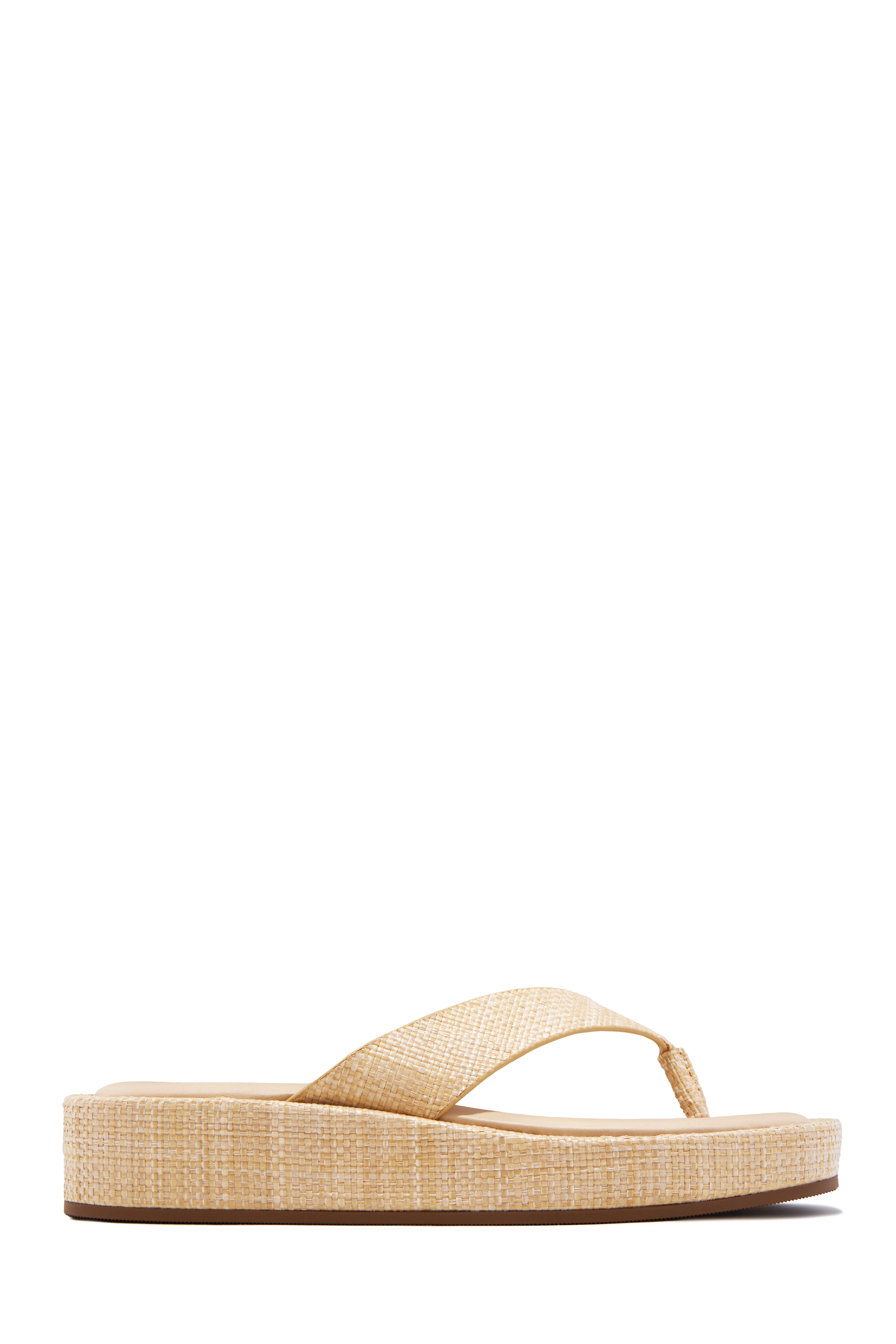Marysol Platform Wedge Sandals - Raffia - Image 3