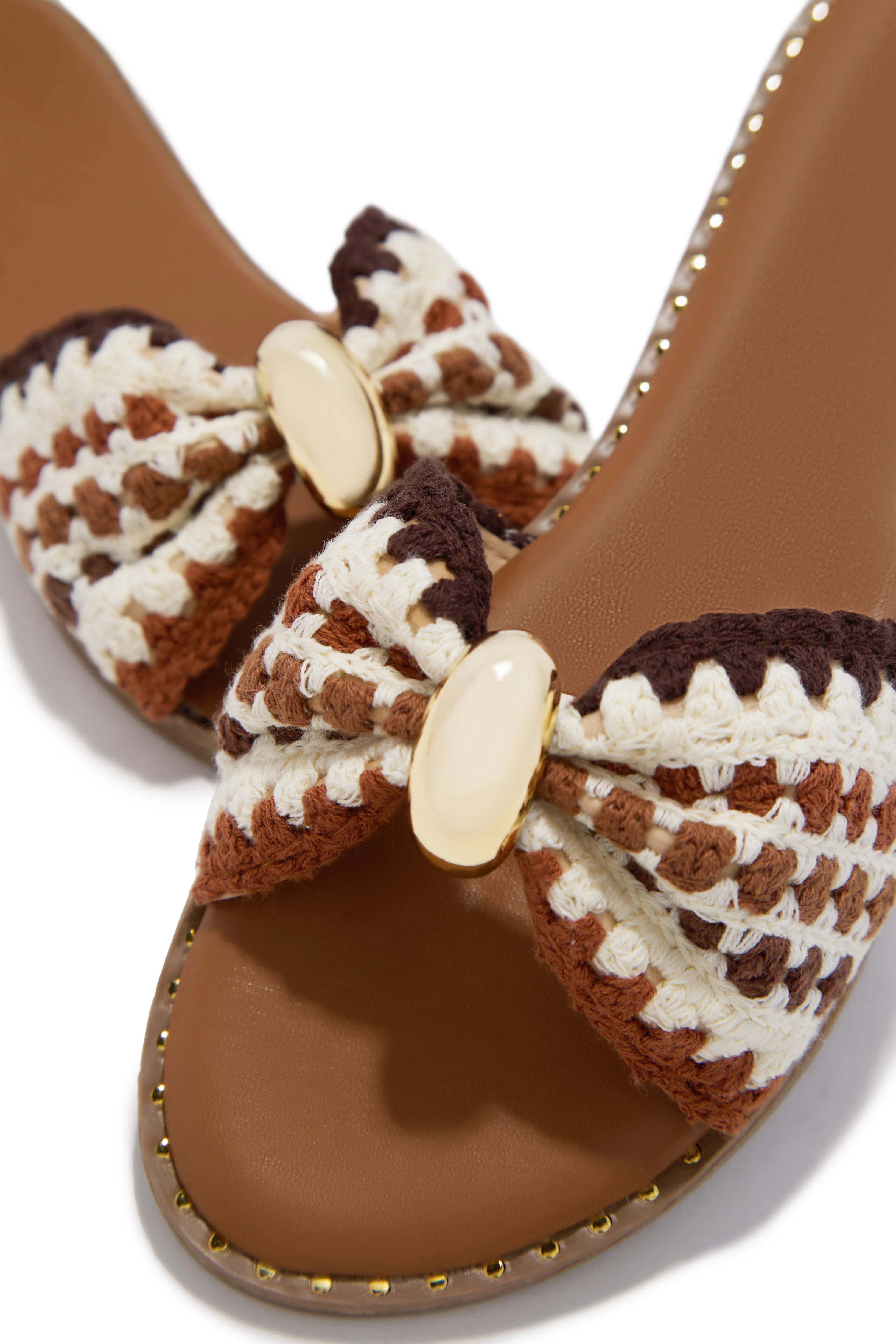 Maya Slip On Sandals - Brown - Image 2
