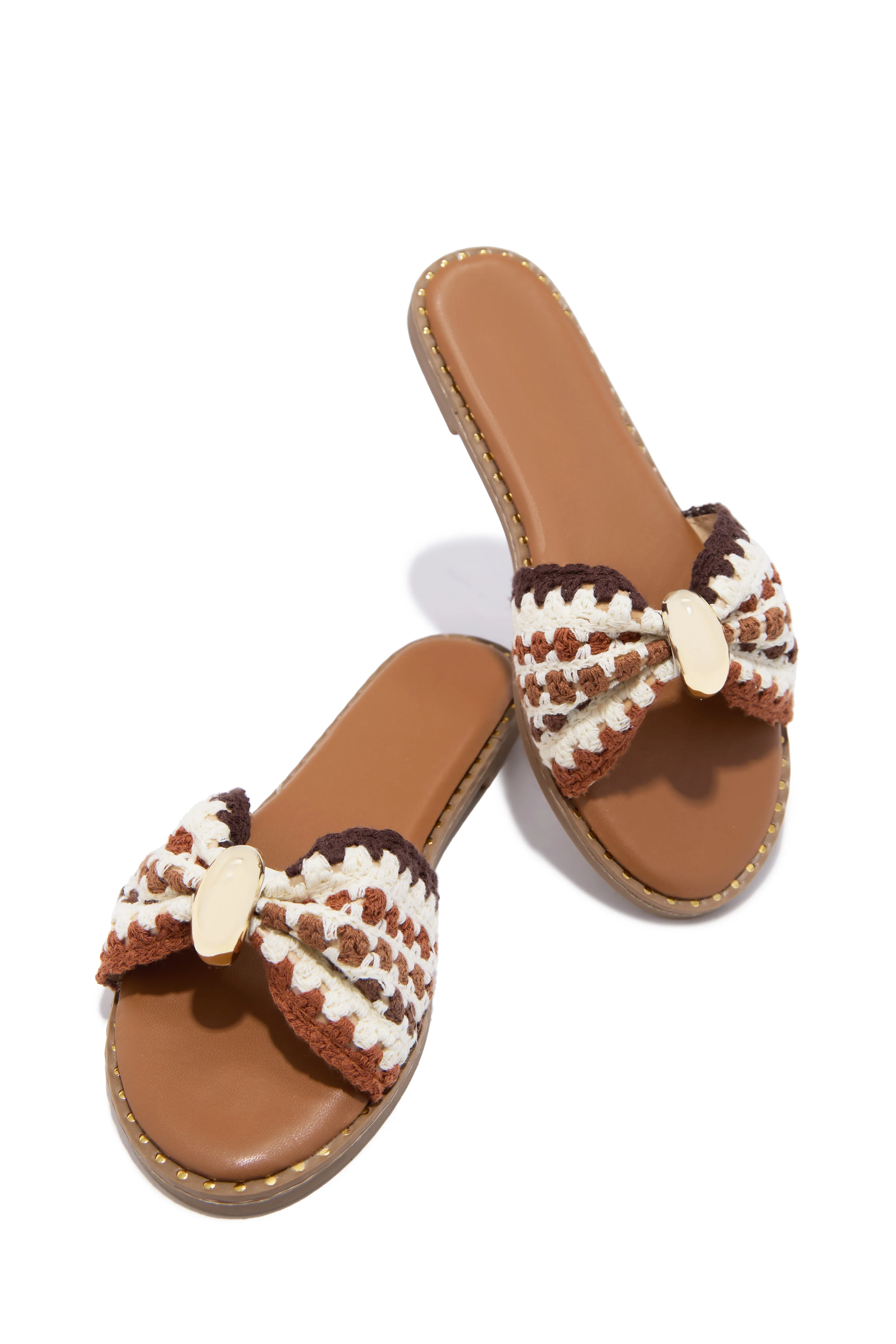 Maya Slip On Sandals - Brown - Image 3