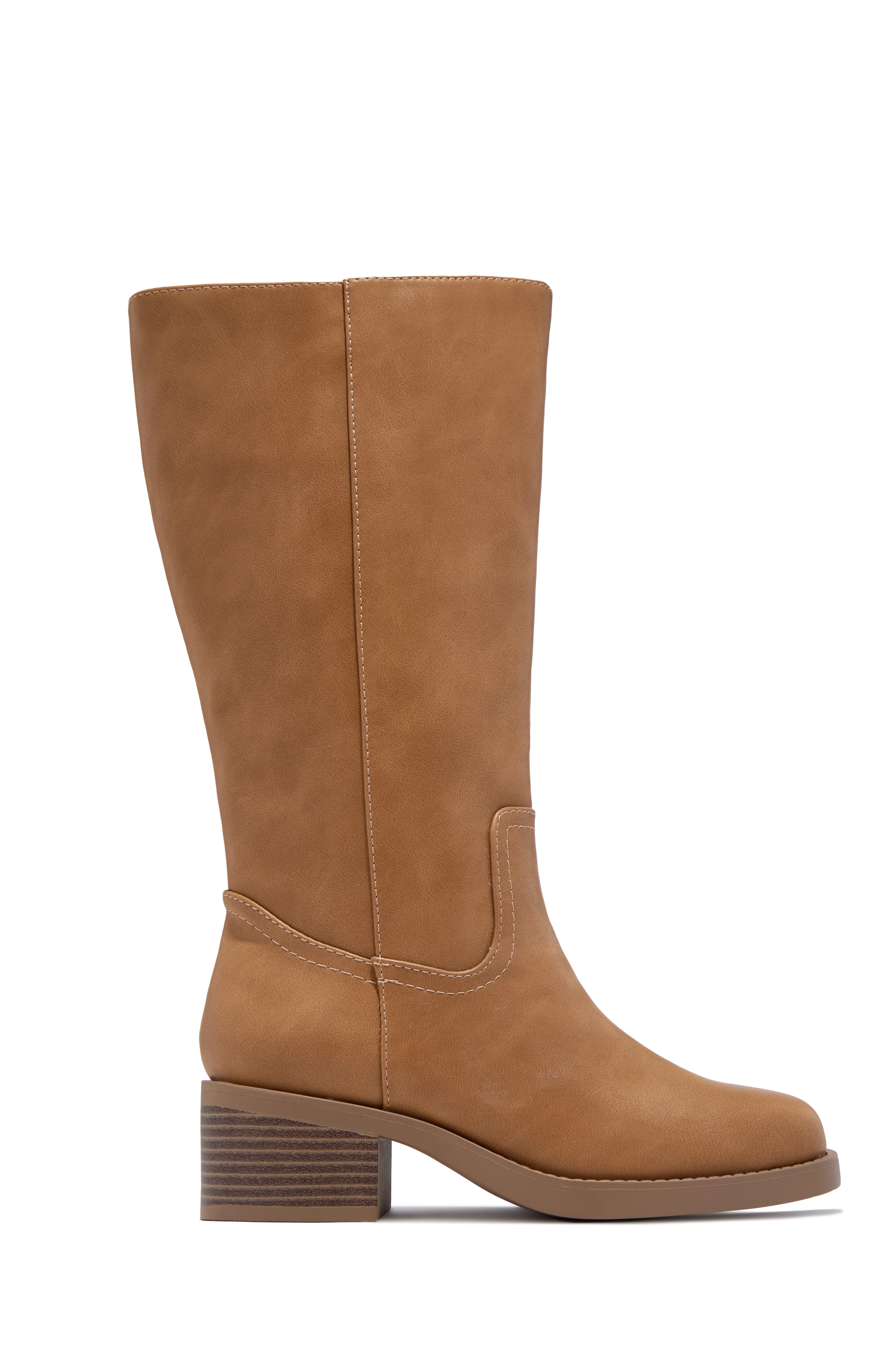 Midnight Icon Below The Knee Moto Boots - Camel - Image 6