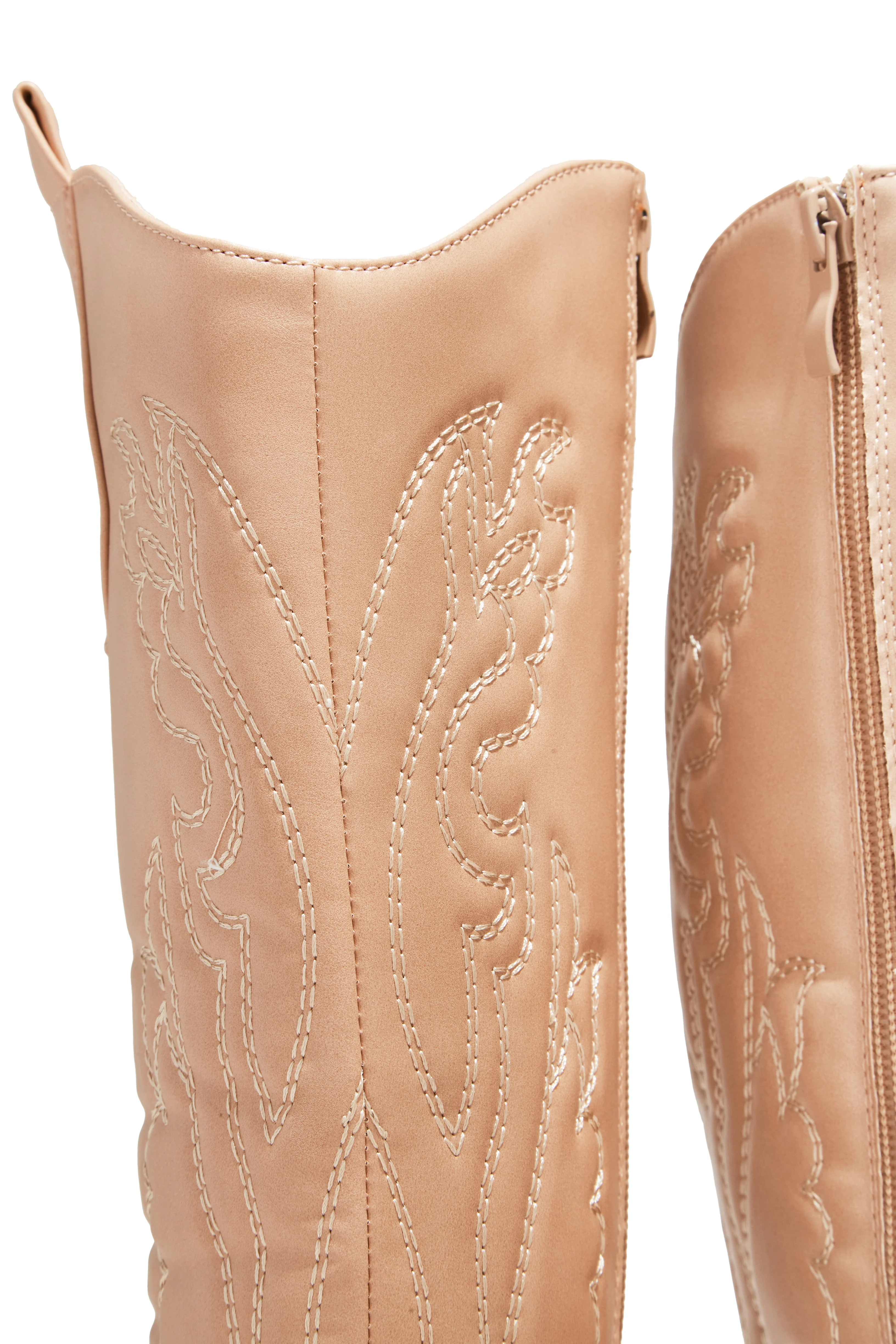 Miller Cowgirl Boots - Nude - Image 4