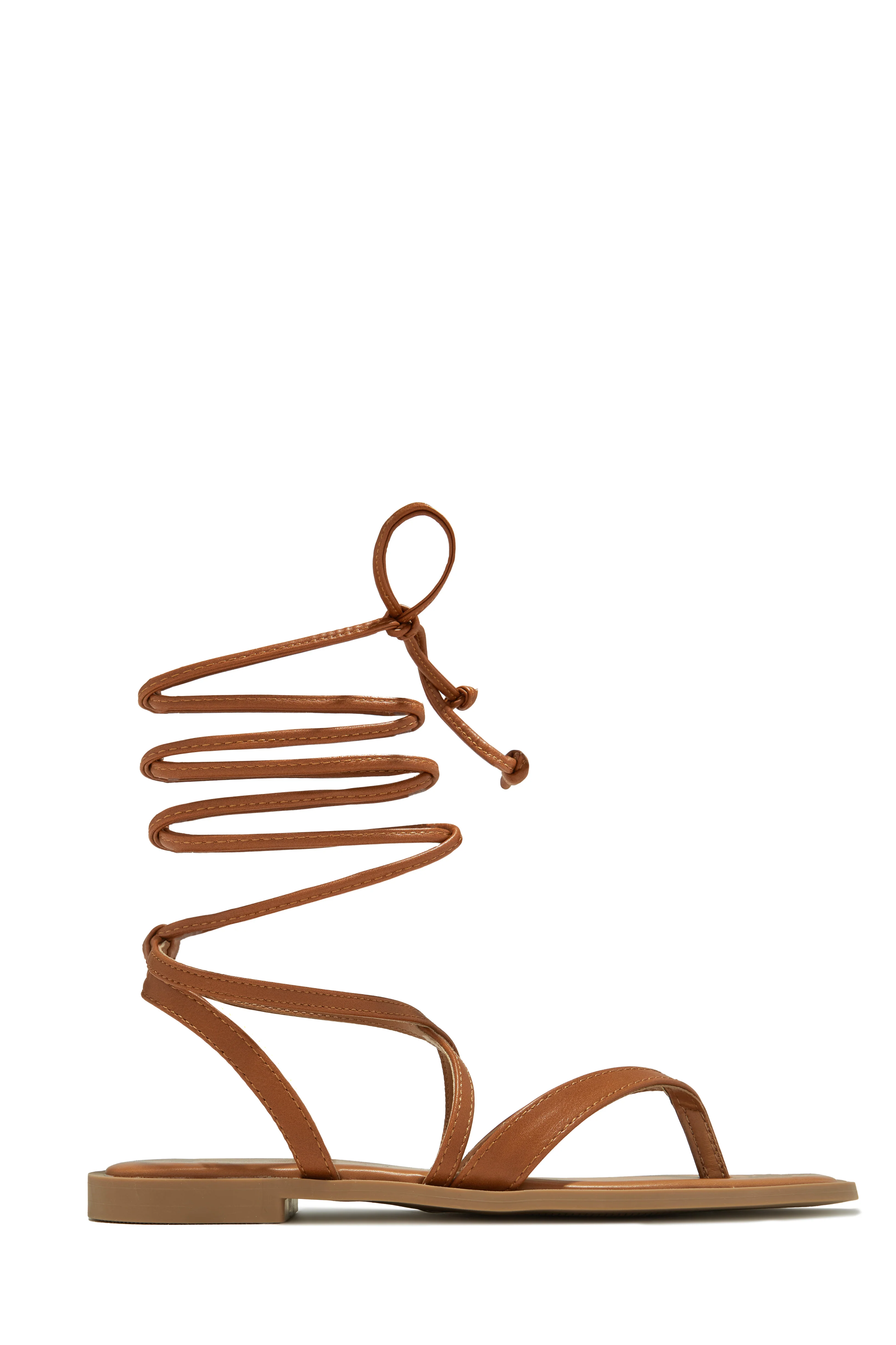 Mina Lace Up Sandals - Bone - Image 8