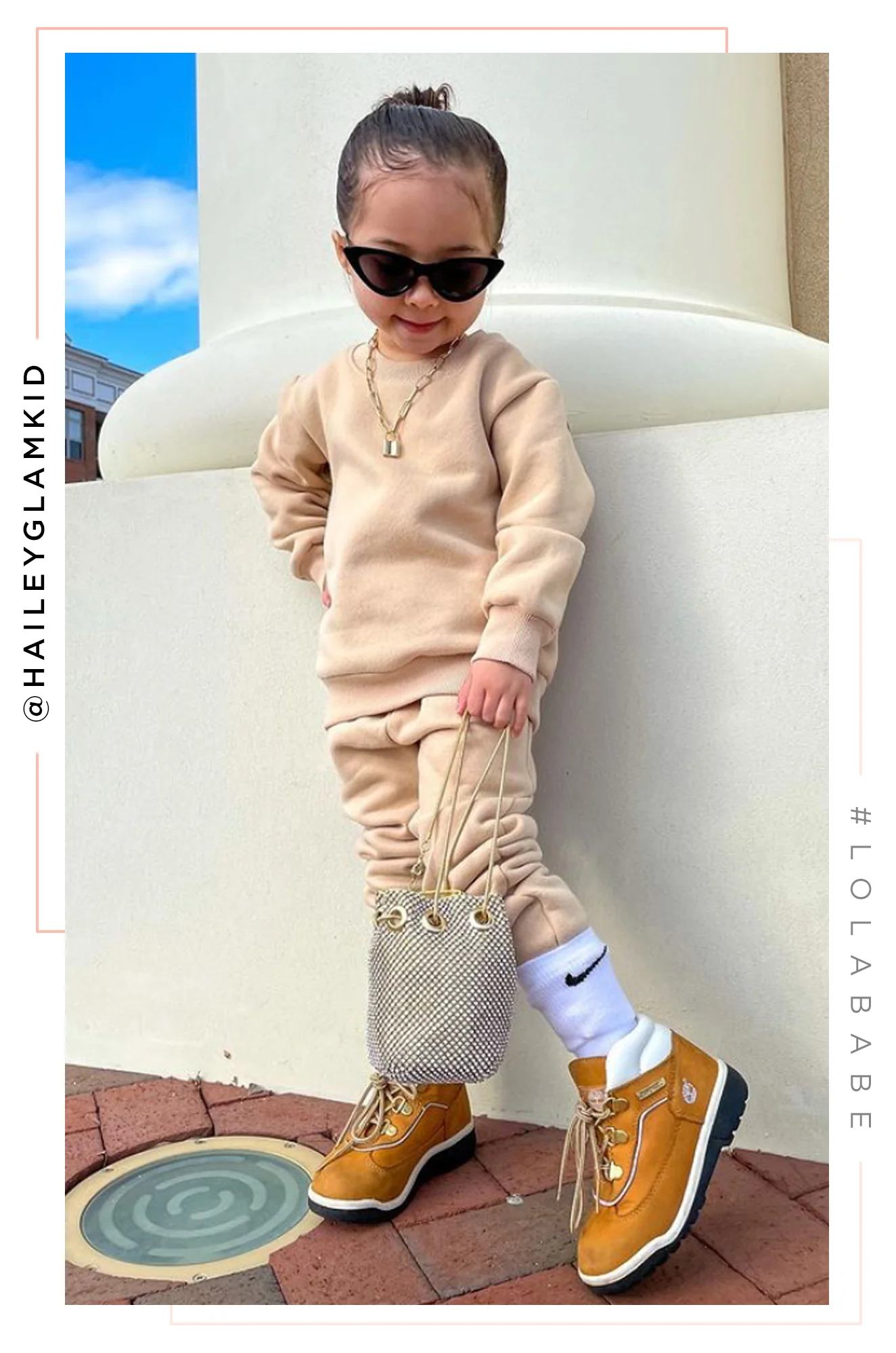 Mini Cozy Feels Kids Crewneck Sweater - Nude - Image 6