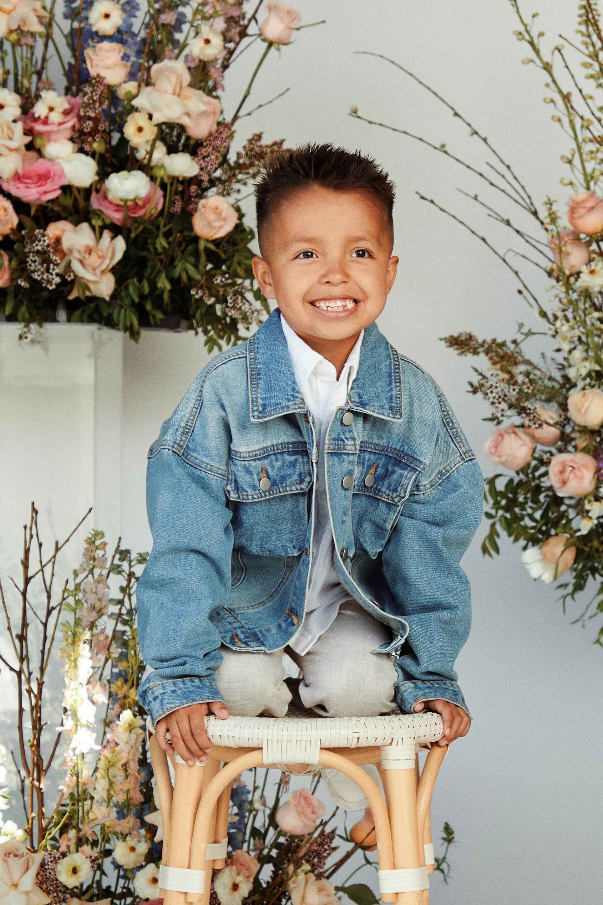 Mini Ella Denim Jacket - Denim - Image 3