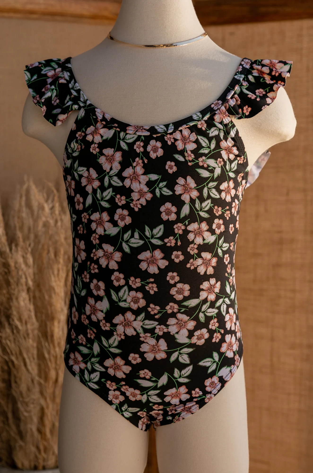 Mini Kalisi Kids One Piece Swimsuit - Floral - Image 9
