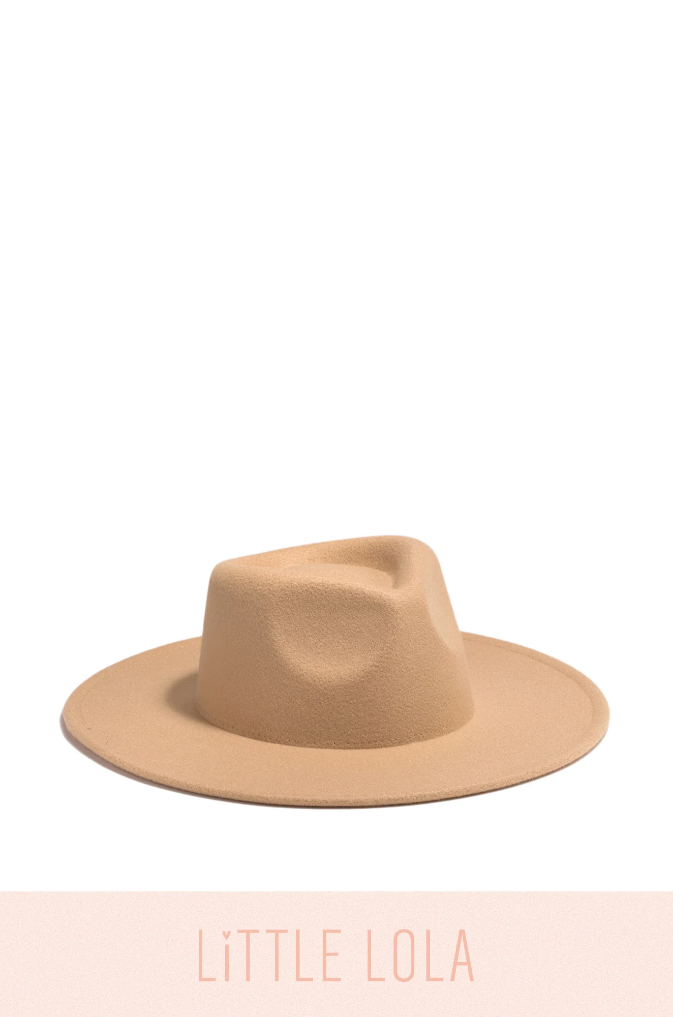 Mini Primavera Kids Flat Brim Hat - Nude - Image 3