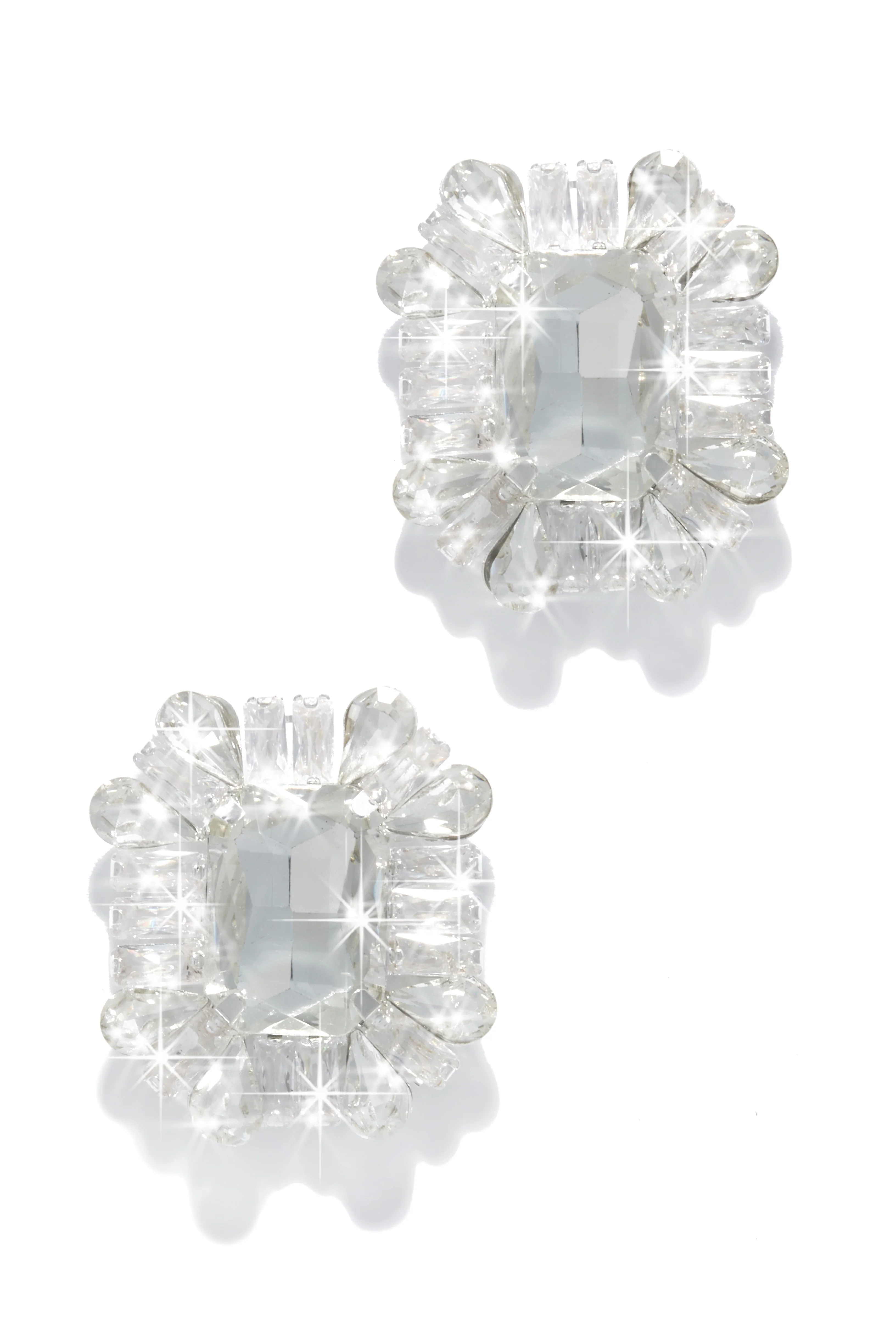Mirabel Cubic Zirconia  Statement Earring - Green - Image 4
