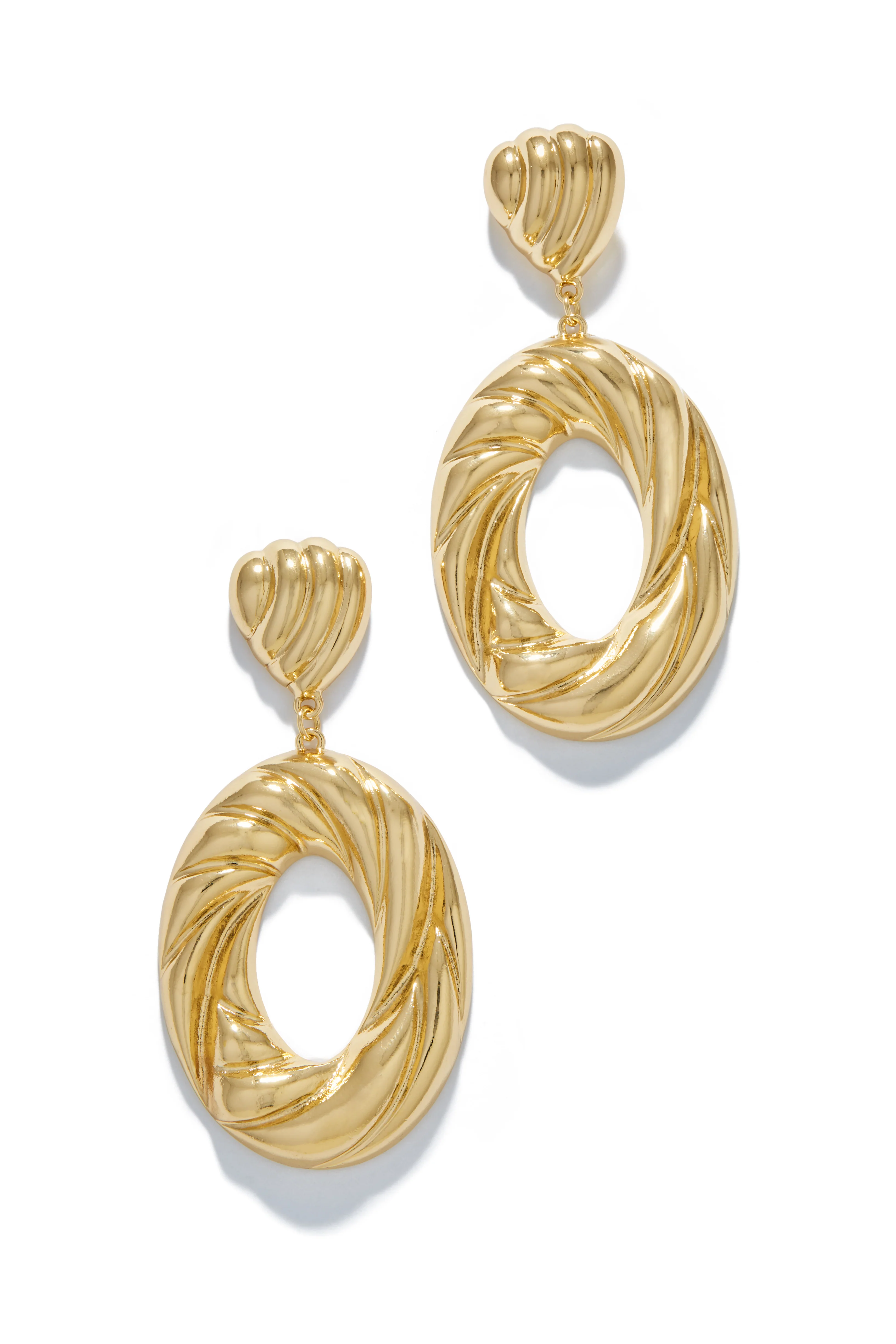 Nala Dangle Statement Earring - Gold - Image 3