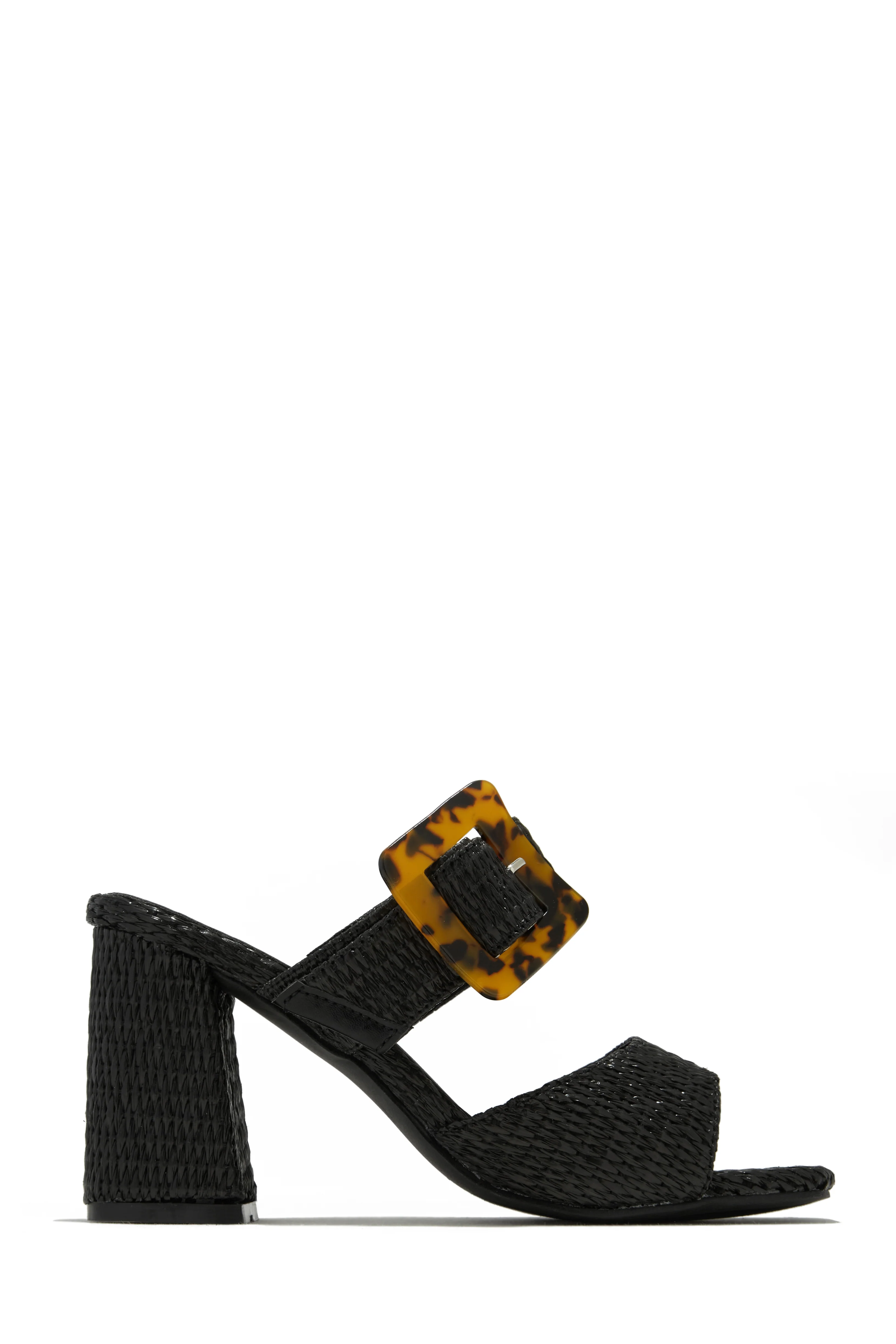 Naya Block Heel Mules - Black - Image 5