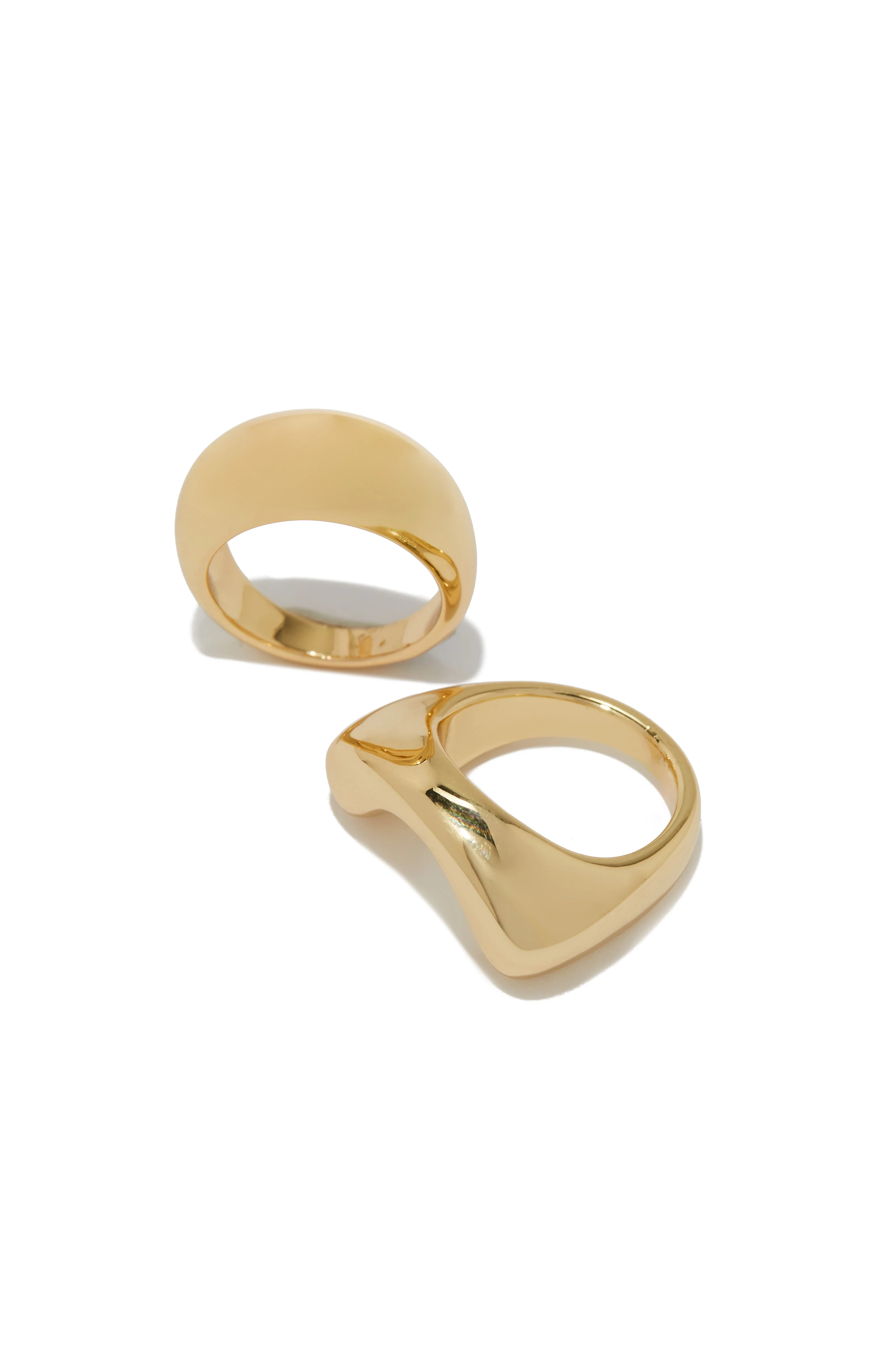 Neila Two Piece Ring Set - Silver - Image 6