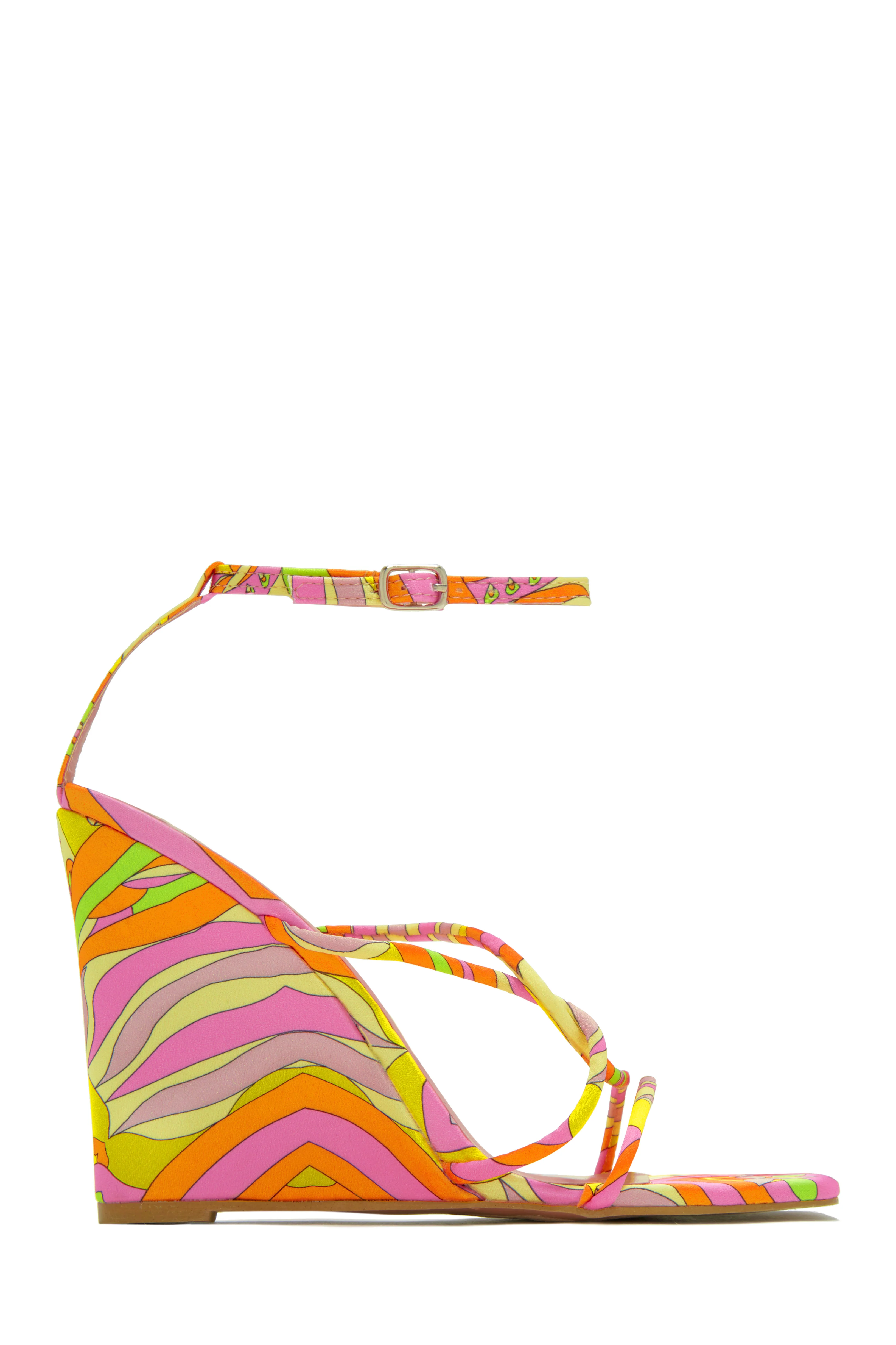 Nyana Ankle Strap Wedge Heels - Tiger - Image 8