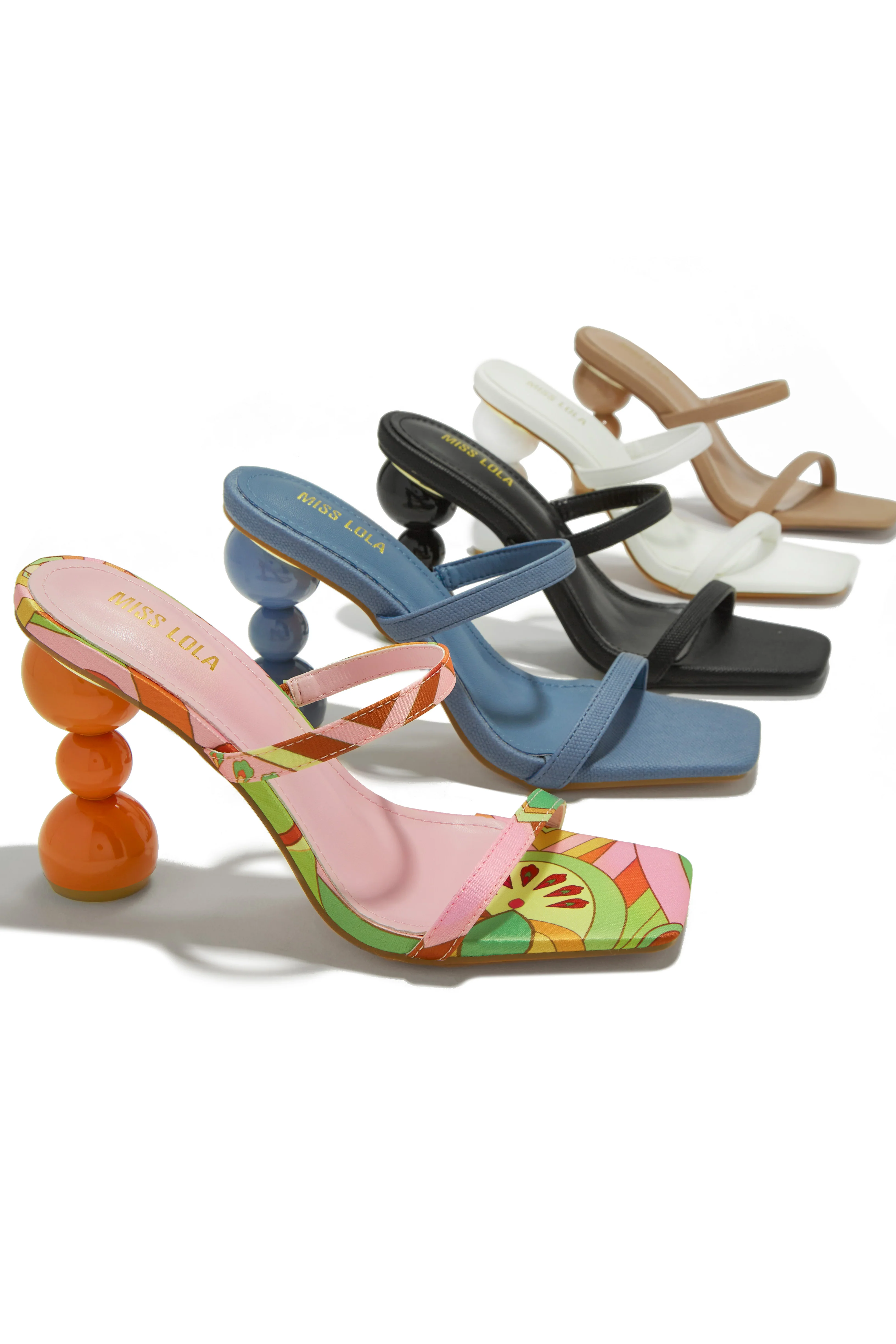 Out Tonight High Heel Mules - Nude - Image 6
